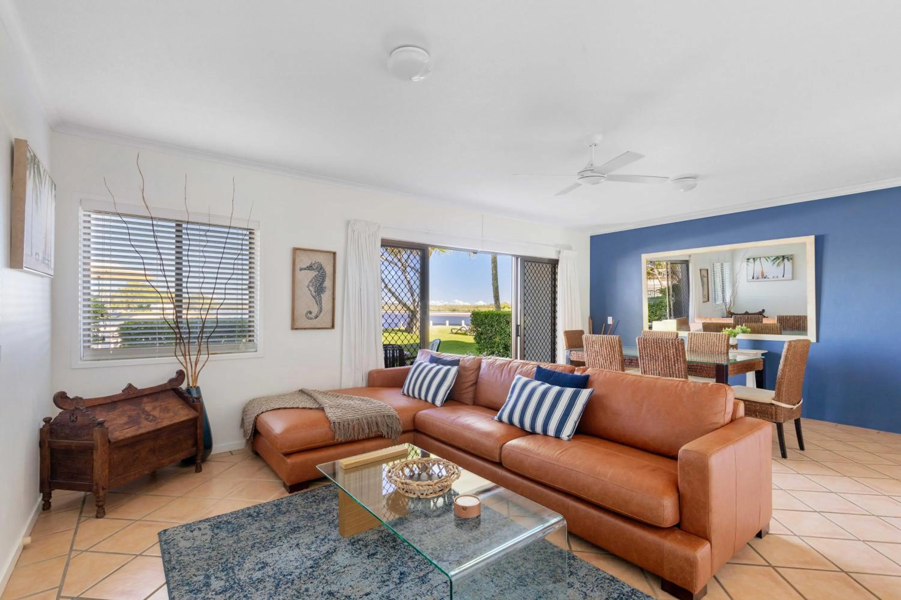 Living room in Culgoa Point Beach Resort
