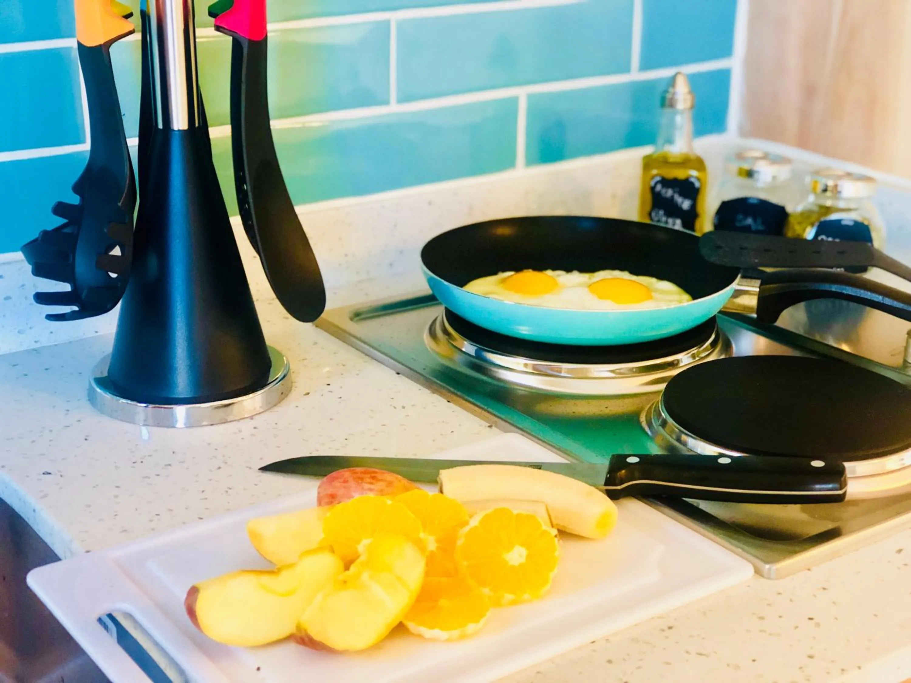 American breakfast in DT Loft