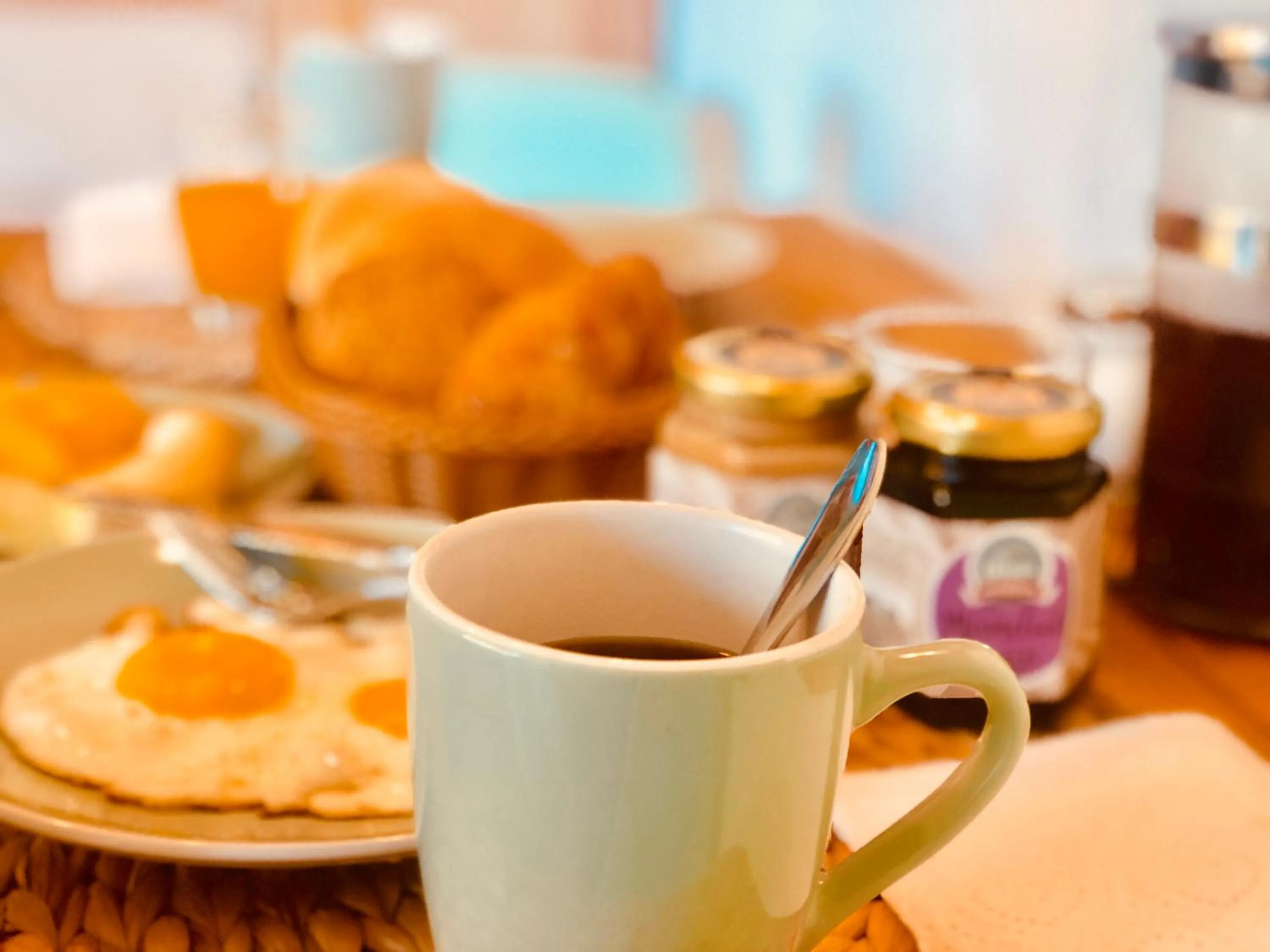 American breakfast in DT Loft