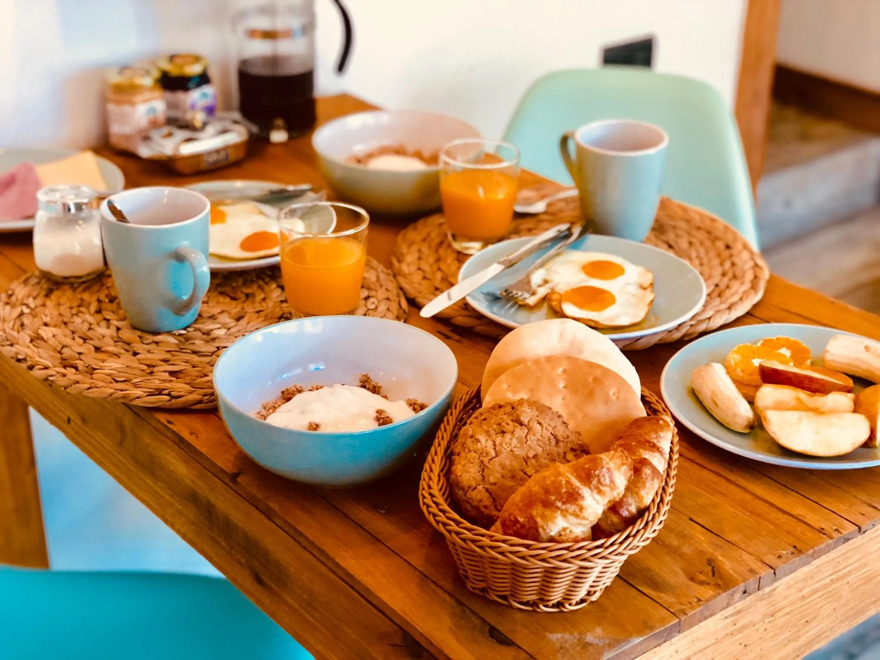 American breakfast in DT Loft