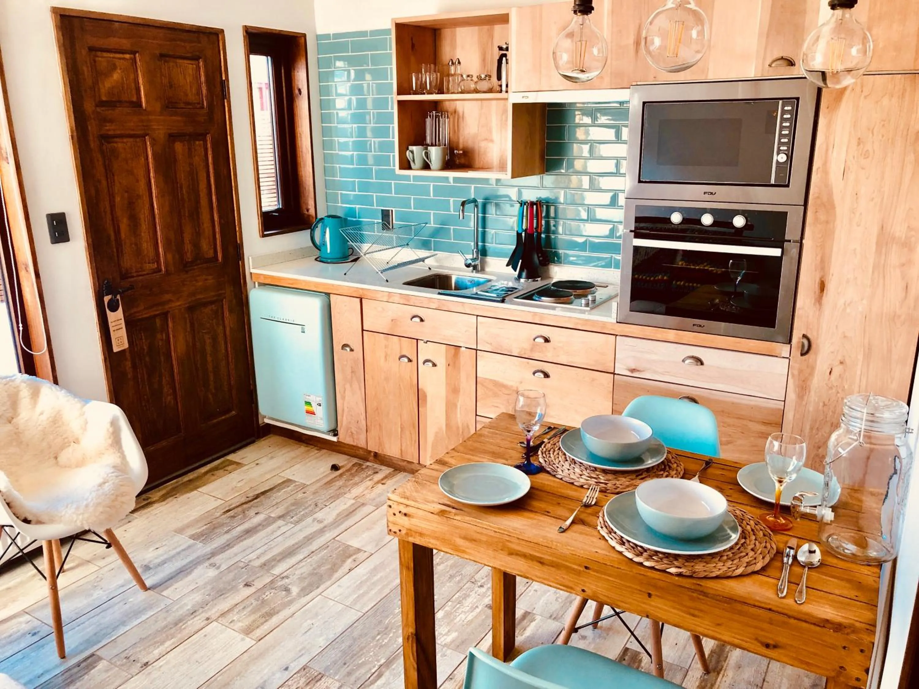 Dining area in DT Loft