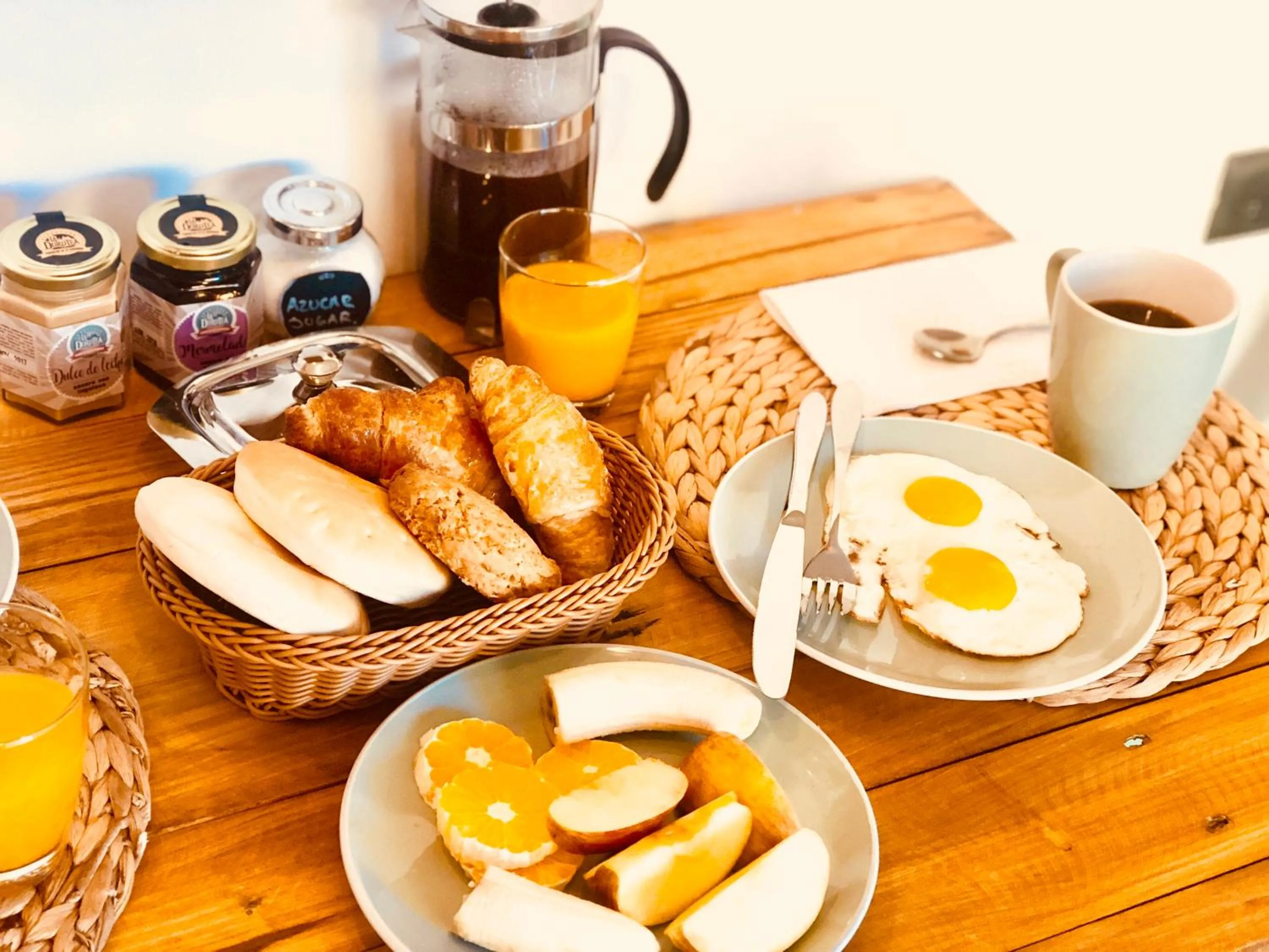 American breakfast in DT Loft