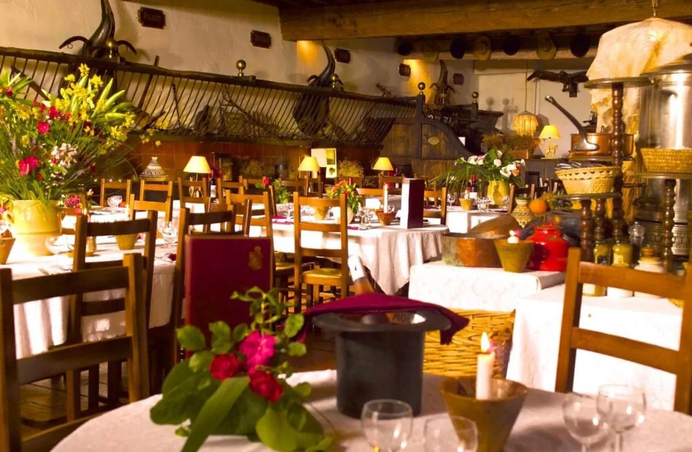 Dinner in Hôtel Château de Cavanac