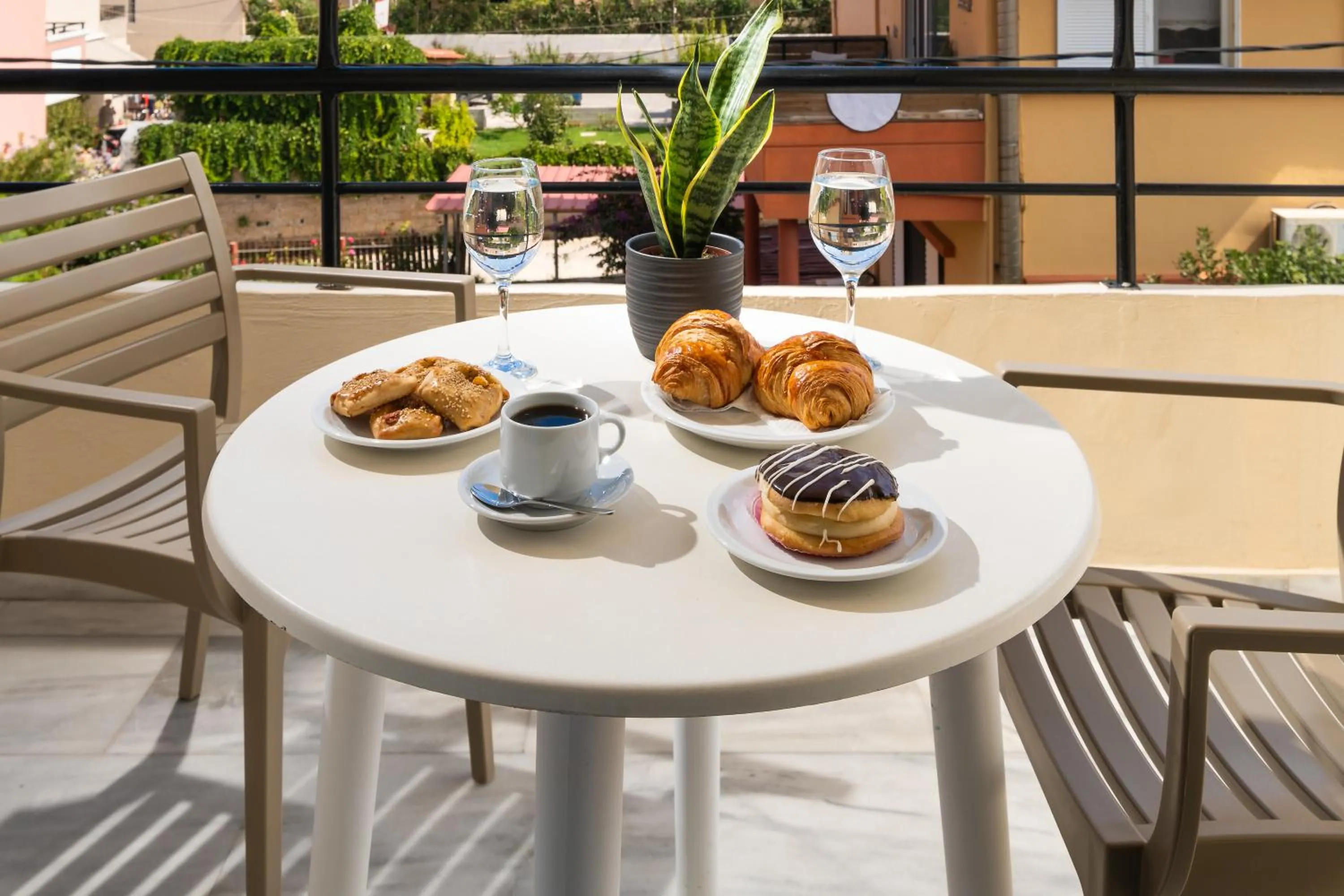 Balcony/Terrace in Dimitra & Evdokia Hotel
