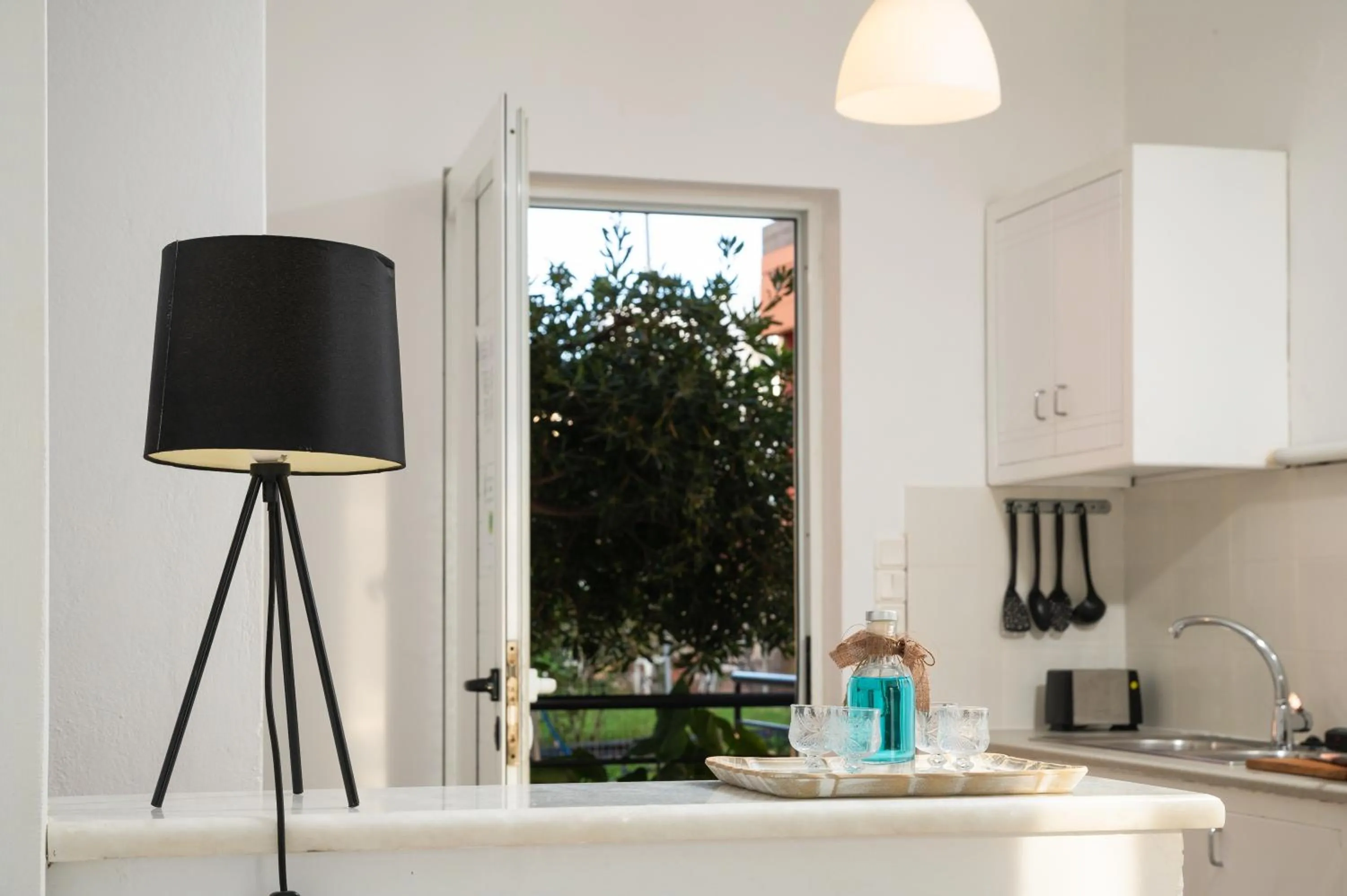 Kitchen or kitchenette in Dimitra & Evdokia Hotel