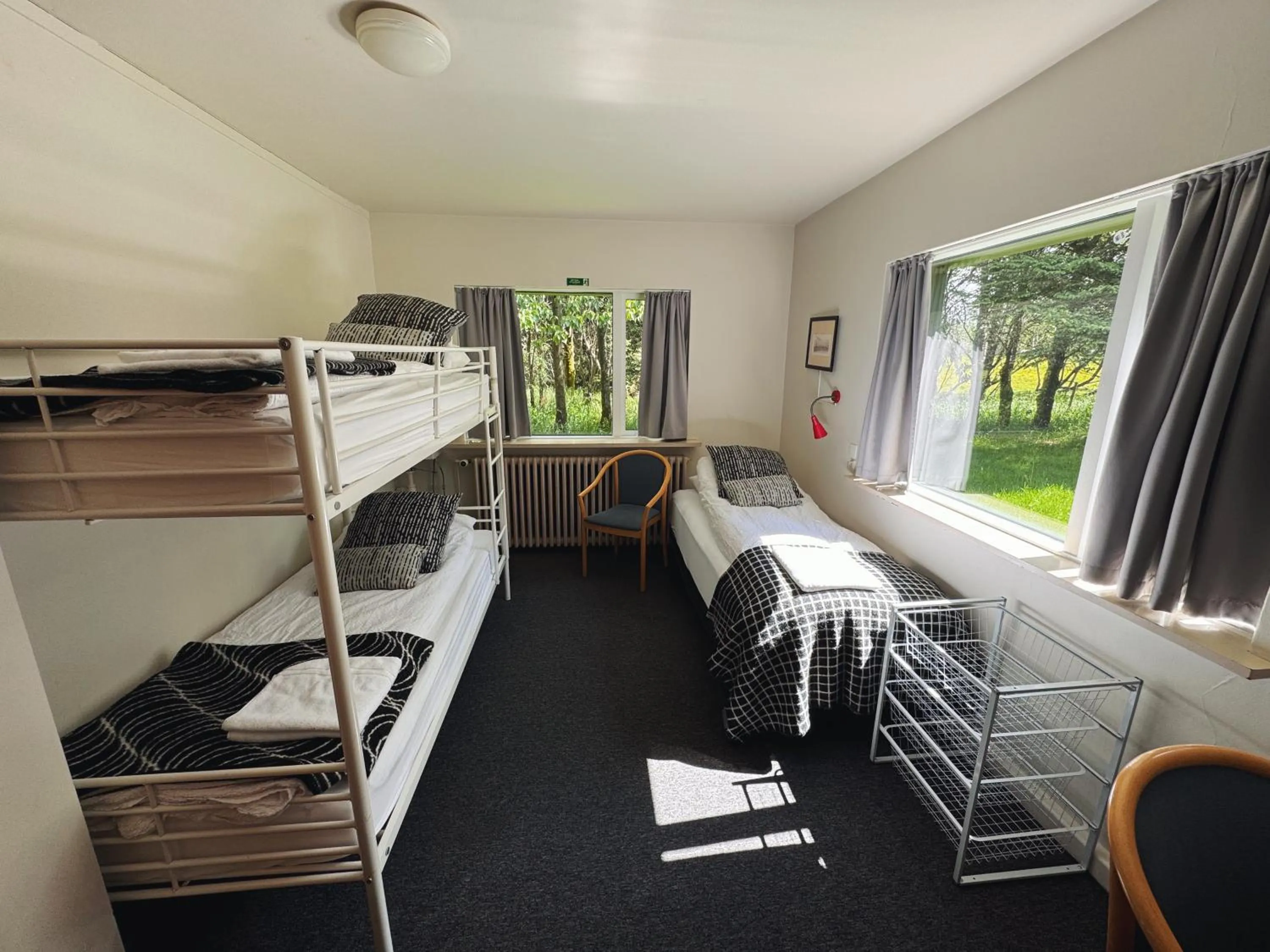 Bed in Hotel Hjardarbol