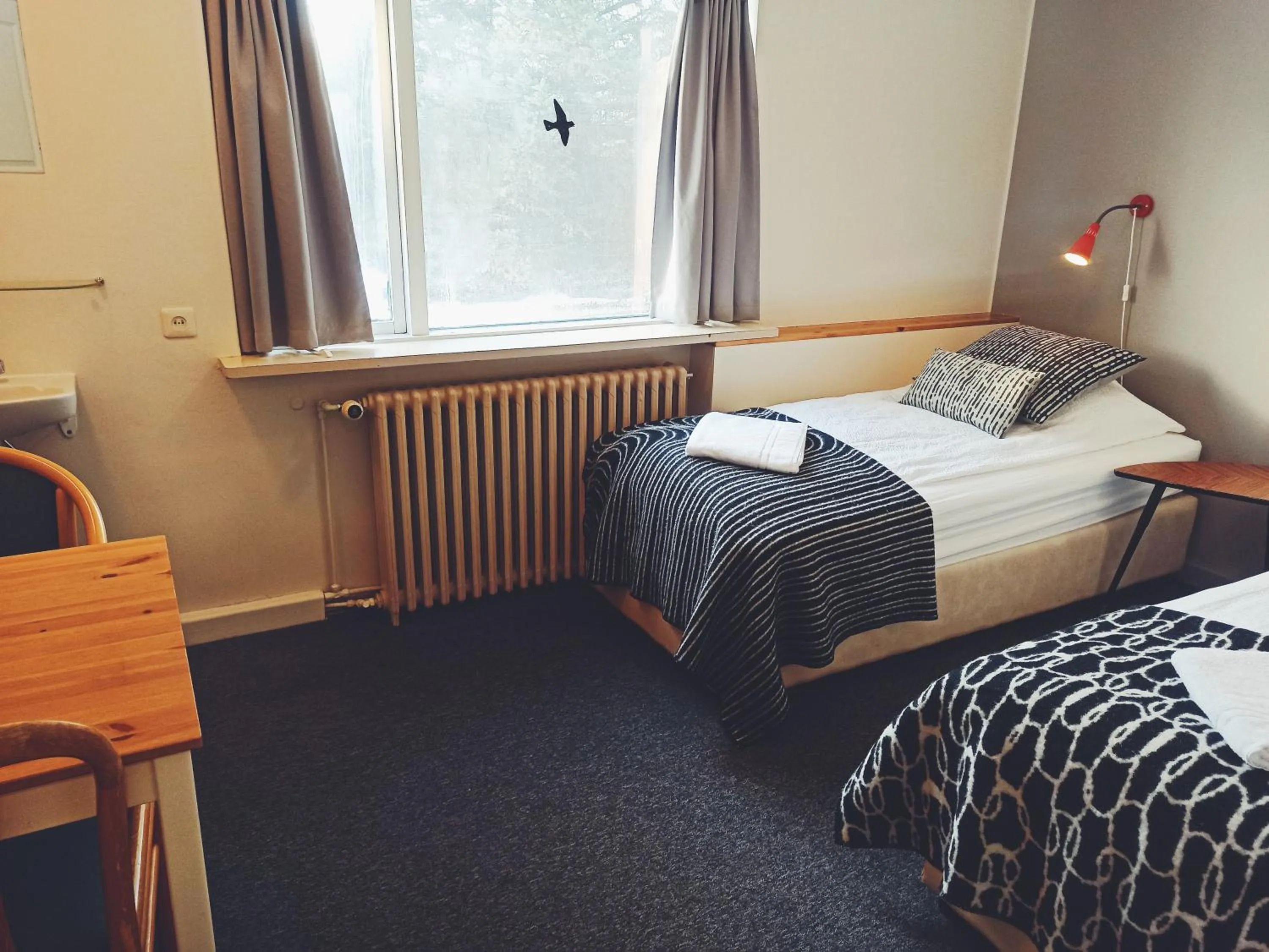 Bed in Hotel Hjardarbol