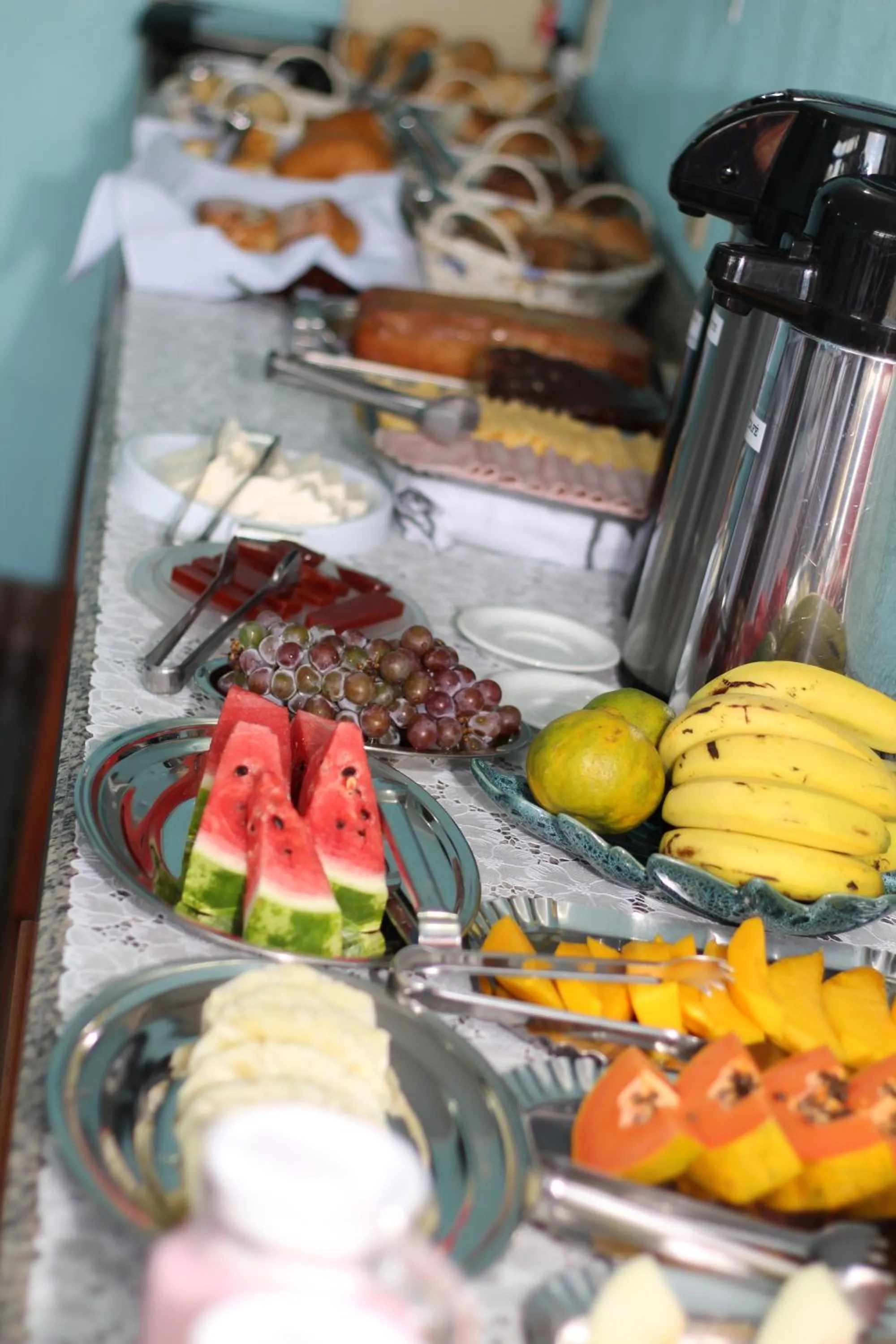 Food and drinks in Pousada Irmãos do Mar