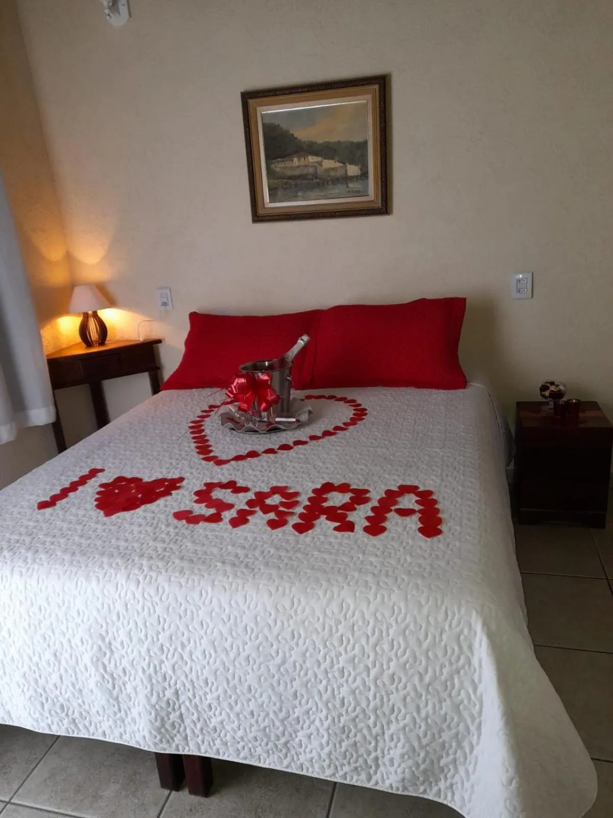 Bed in Pousada Irmãos do Mar