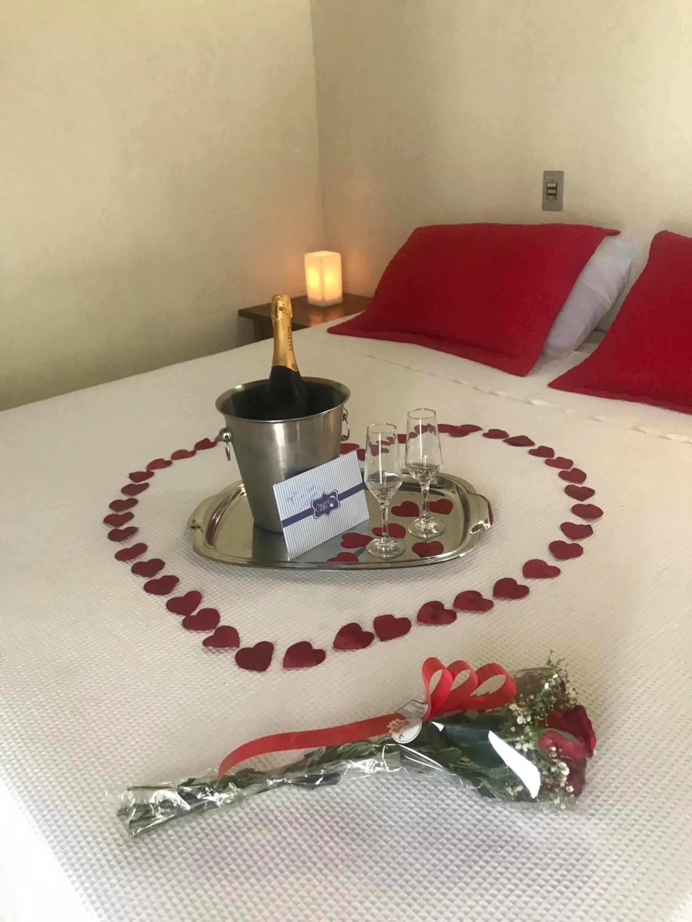 Bed in Pousada Irmãos do Mar