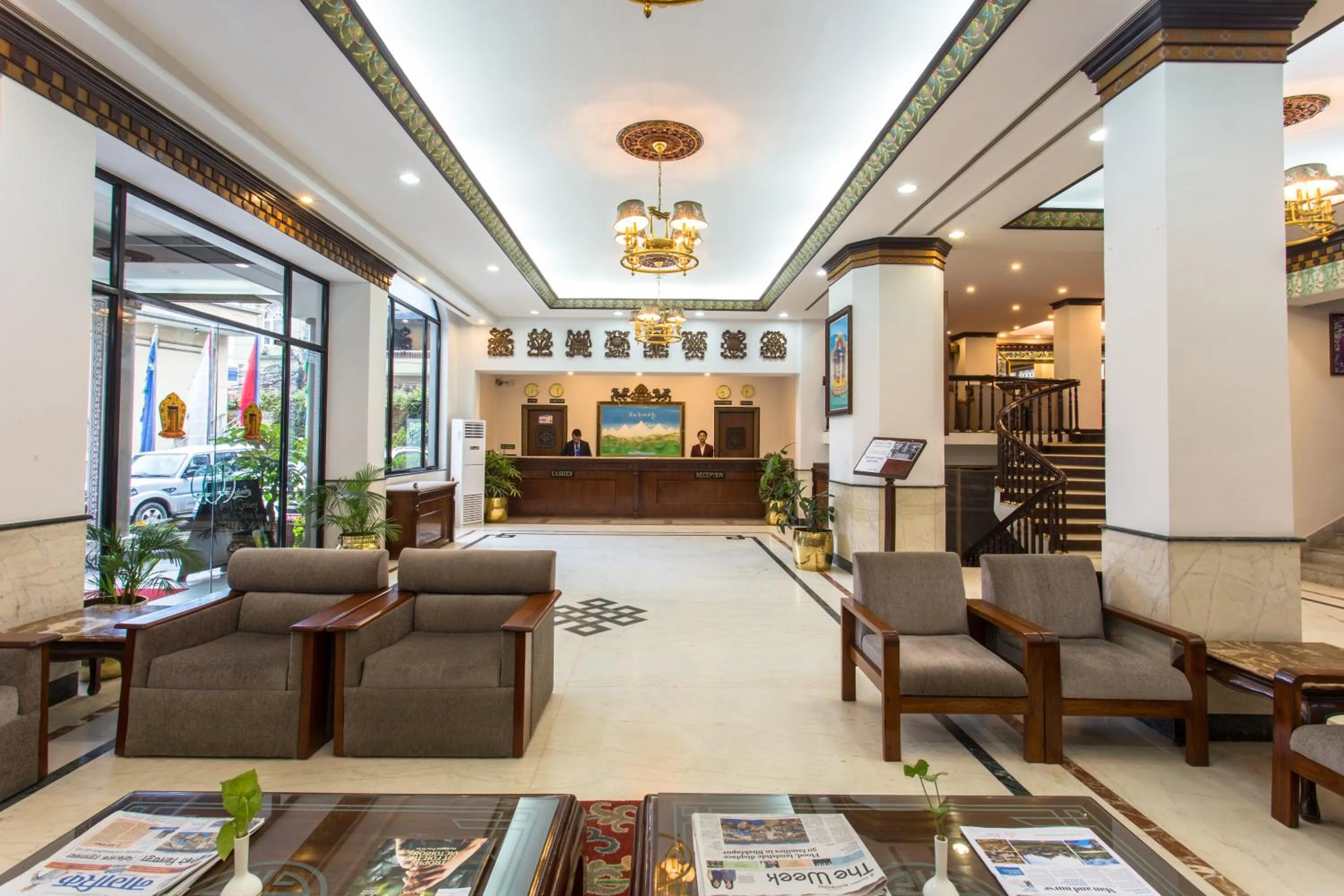 Lobby or reception in Hotel Le Himalaya