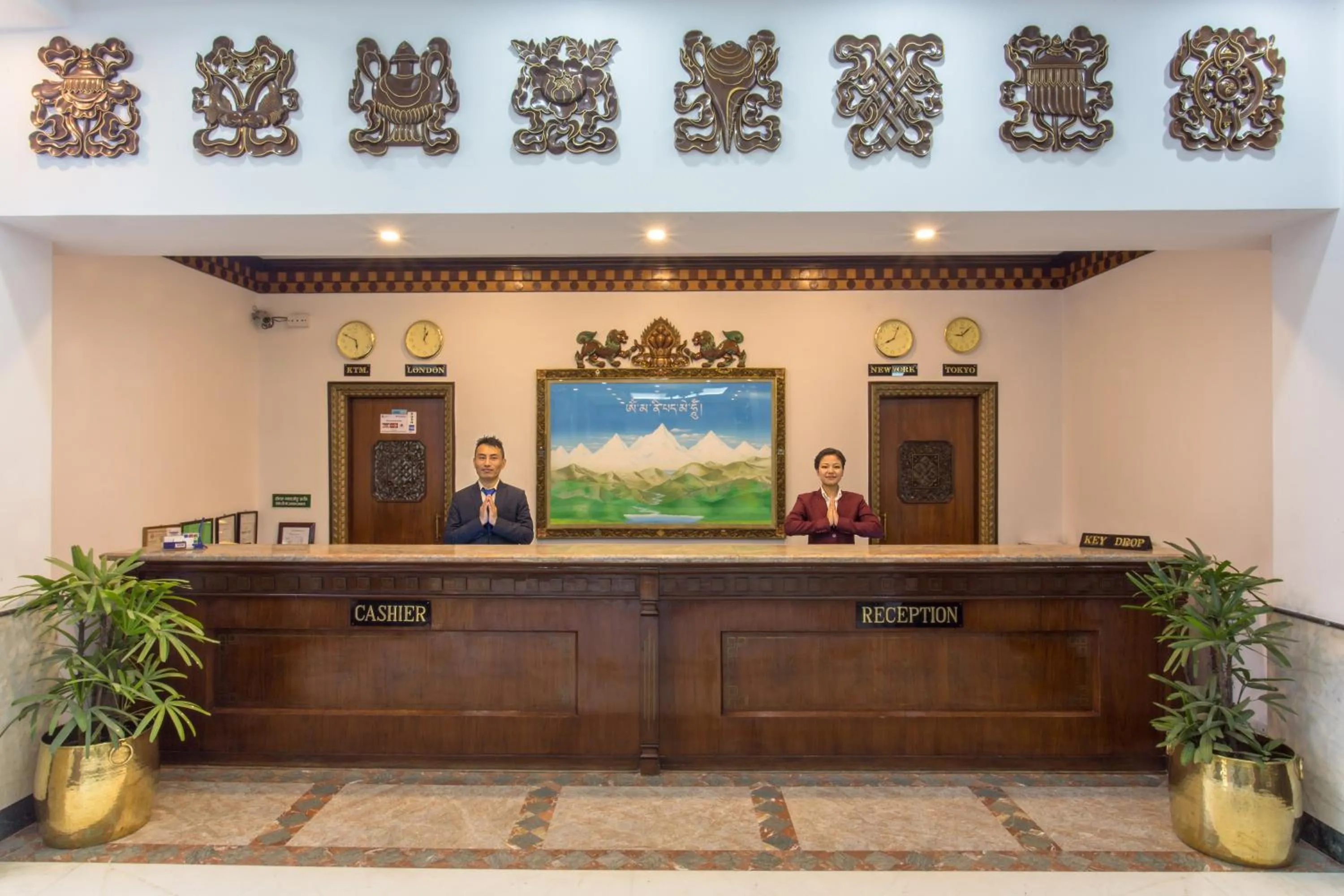 Lobby or reception in Hotel Le Himalaya