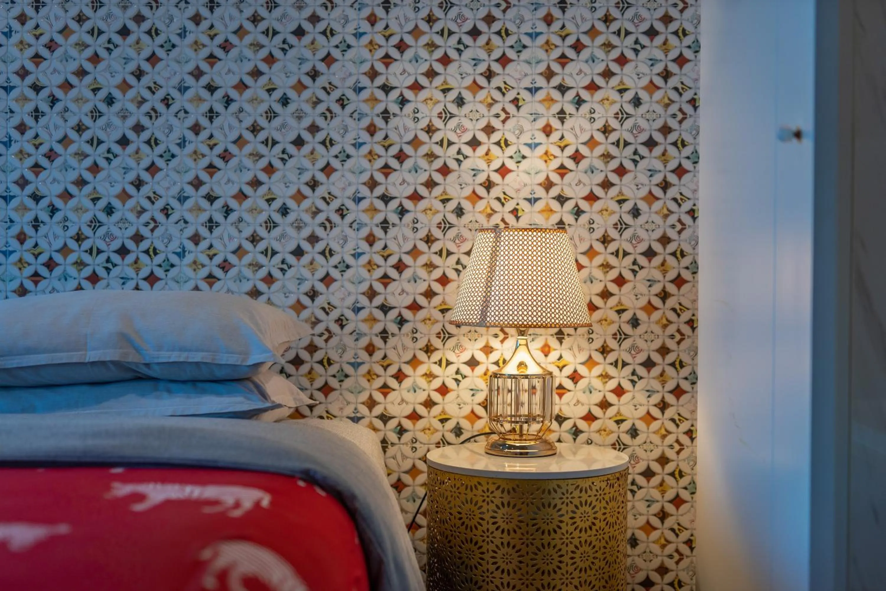 Bed in River Art Hotel