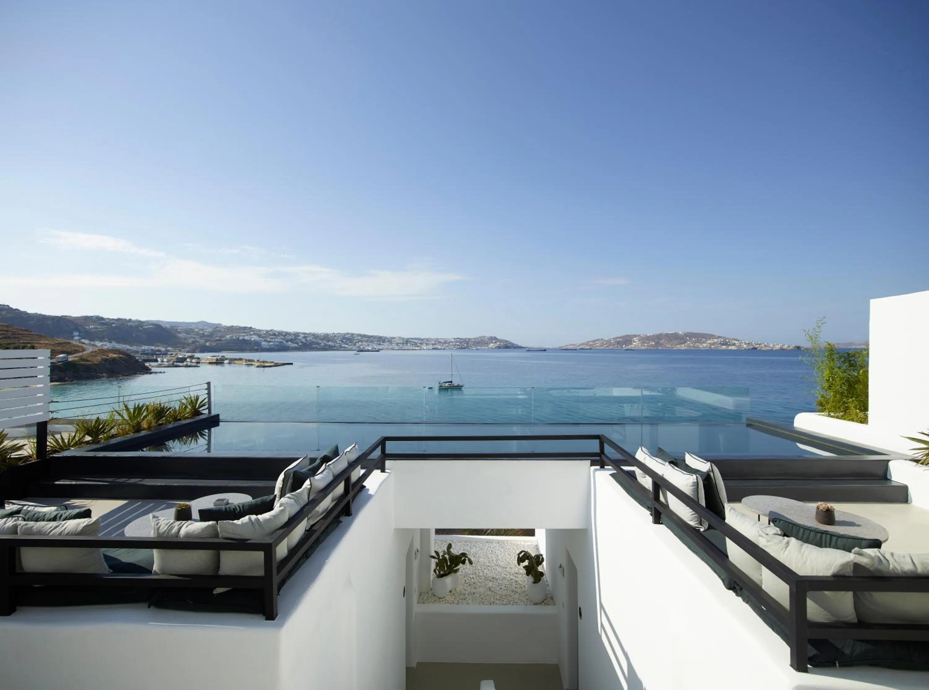 Pool view in Nimbus Mykonos