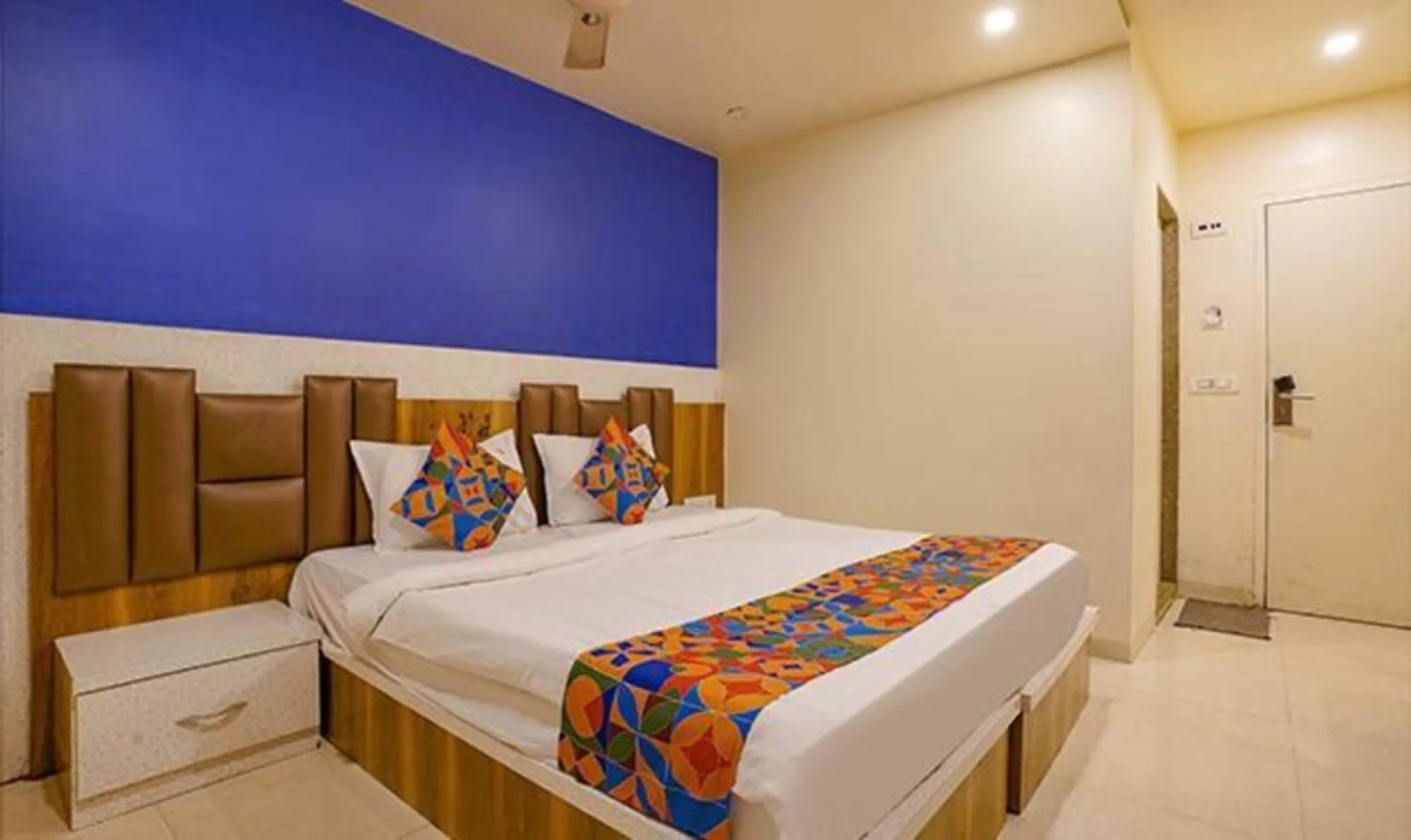 Bed in FabHotel Veera Residency - Nr Mumbai International Airport