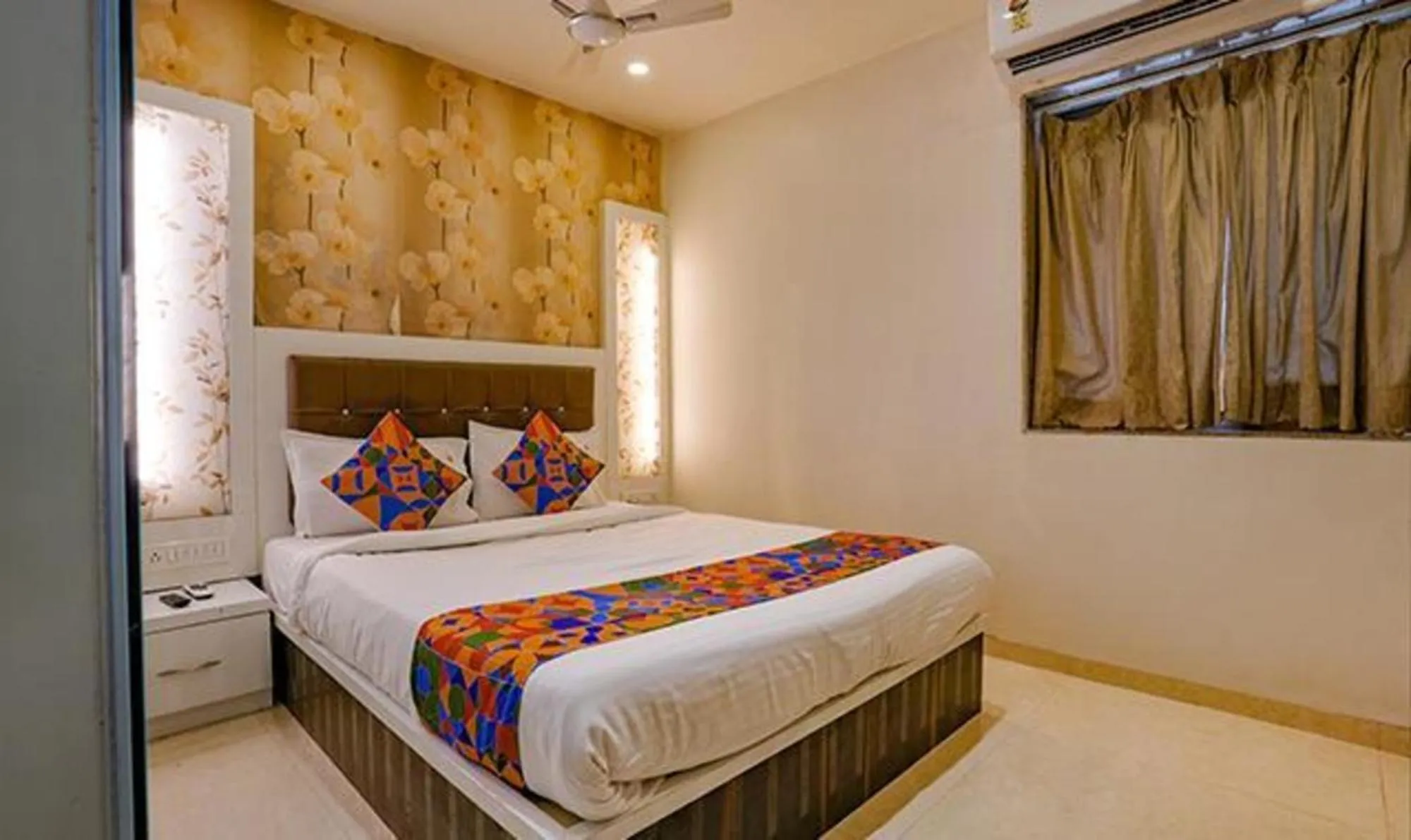 Bed in FabHotel Veera Residency - Nr Mumbai International Airport