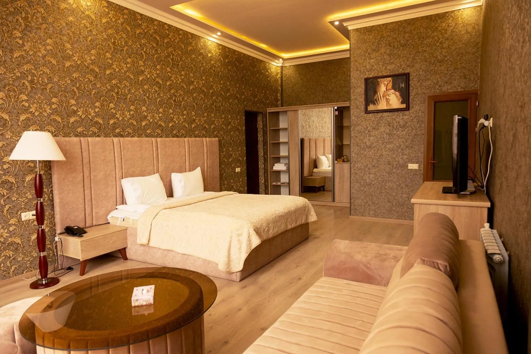 Bed in Hotel Felisa Gyumri