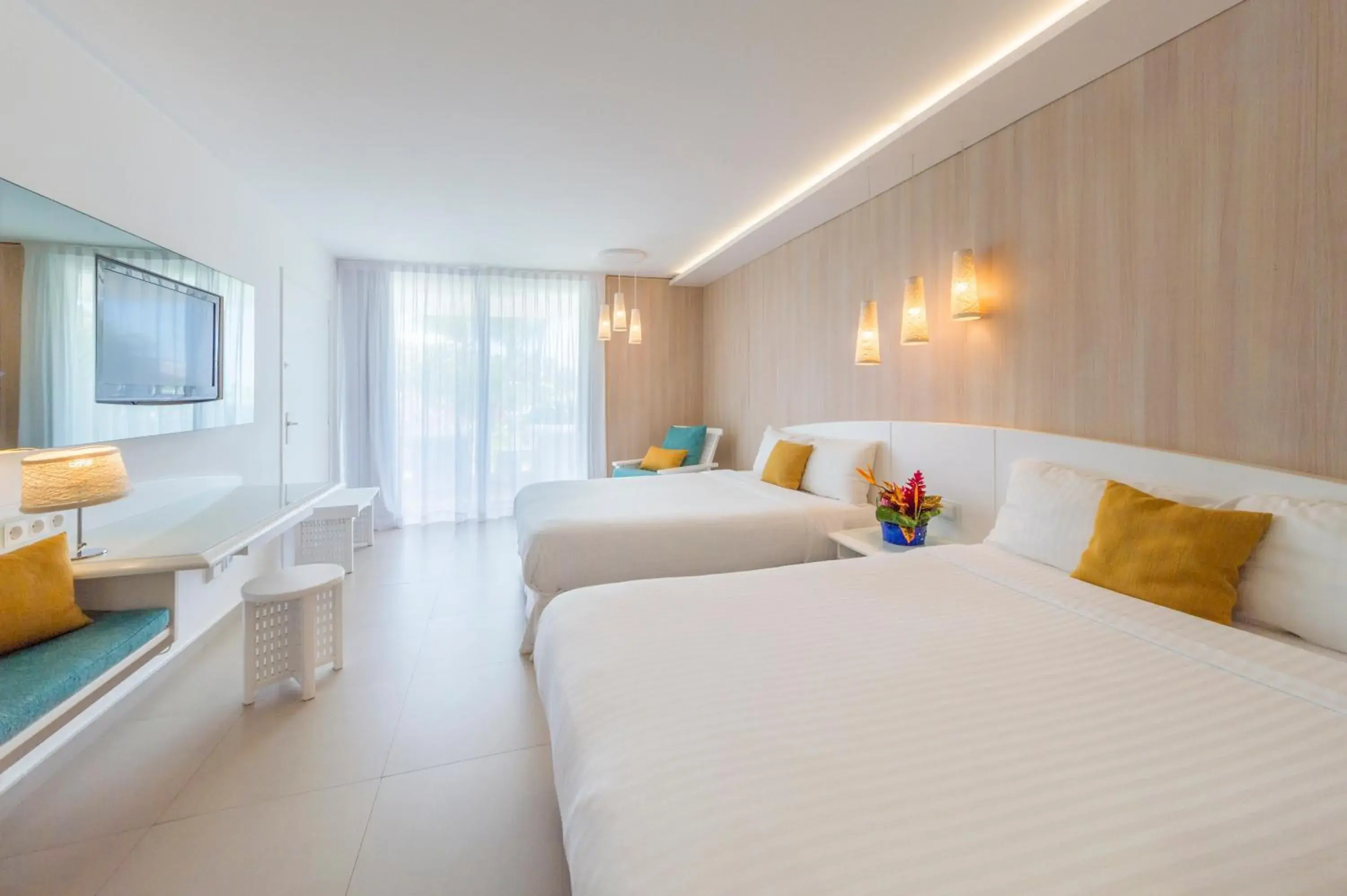 Classic Room with Two Double Beds - single occupancy in La Creole Beach Hotel & Spa Classic Room with Two Double Beds - single occupancy in La Creole Beach Hotel & Spa