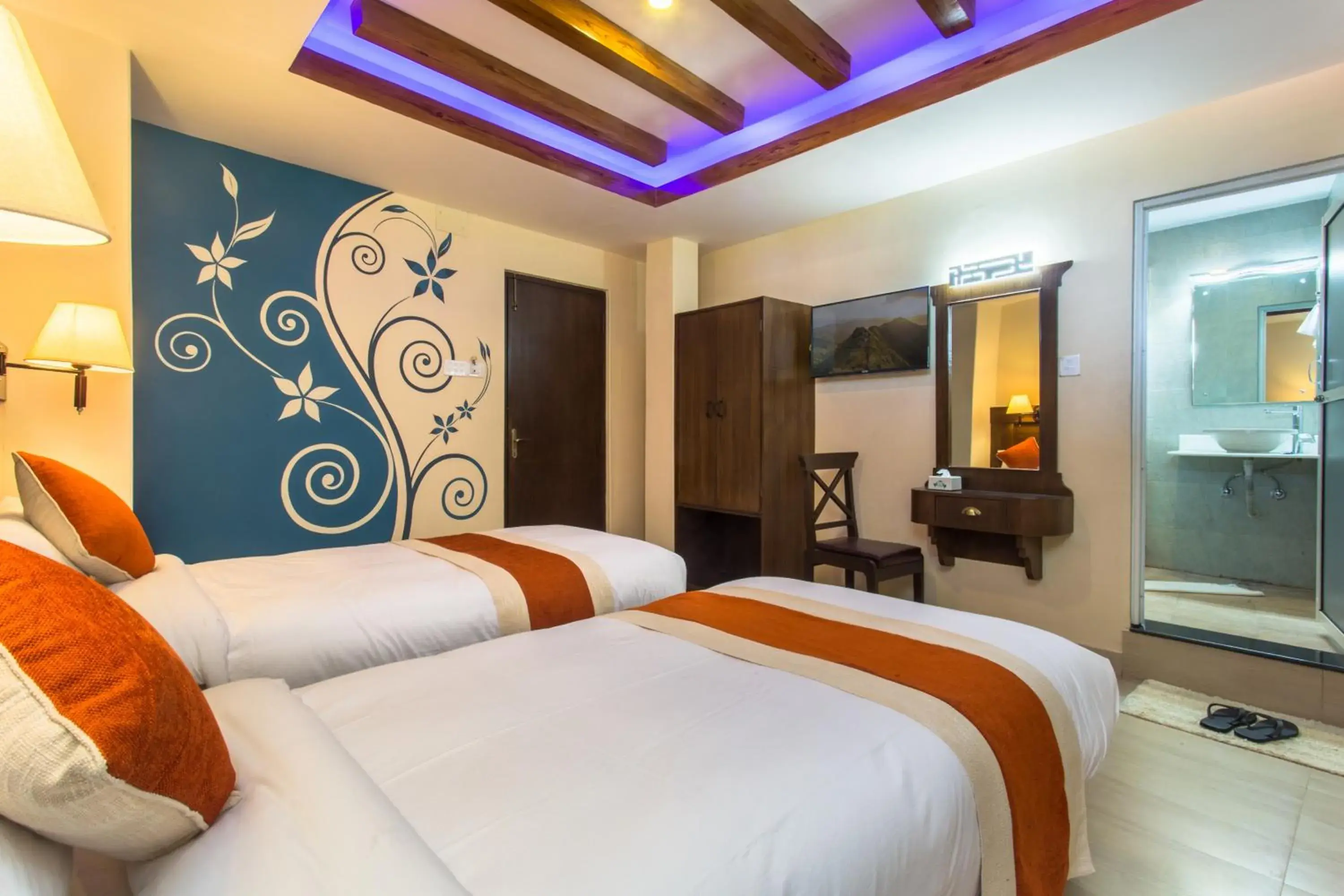 Deluxe Twin Room in Hotel Beijing Lu Deluxe Twin Room in Hotel Beijing Lu