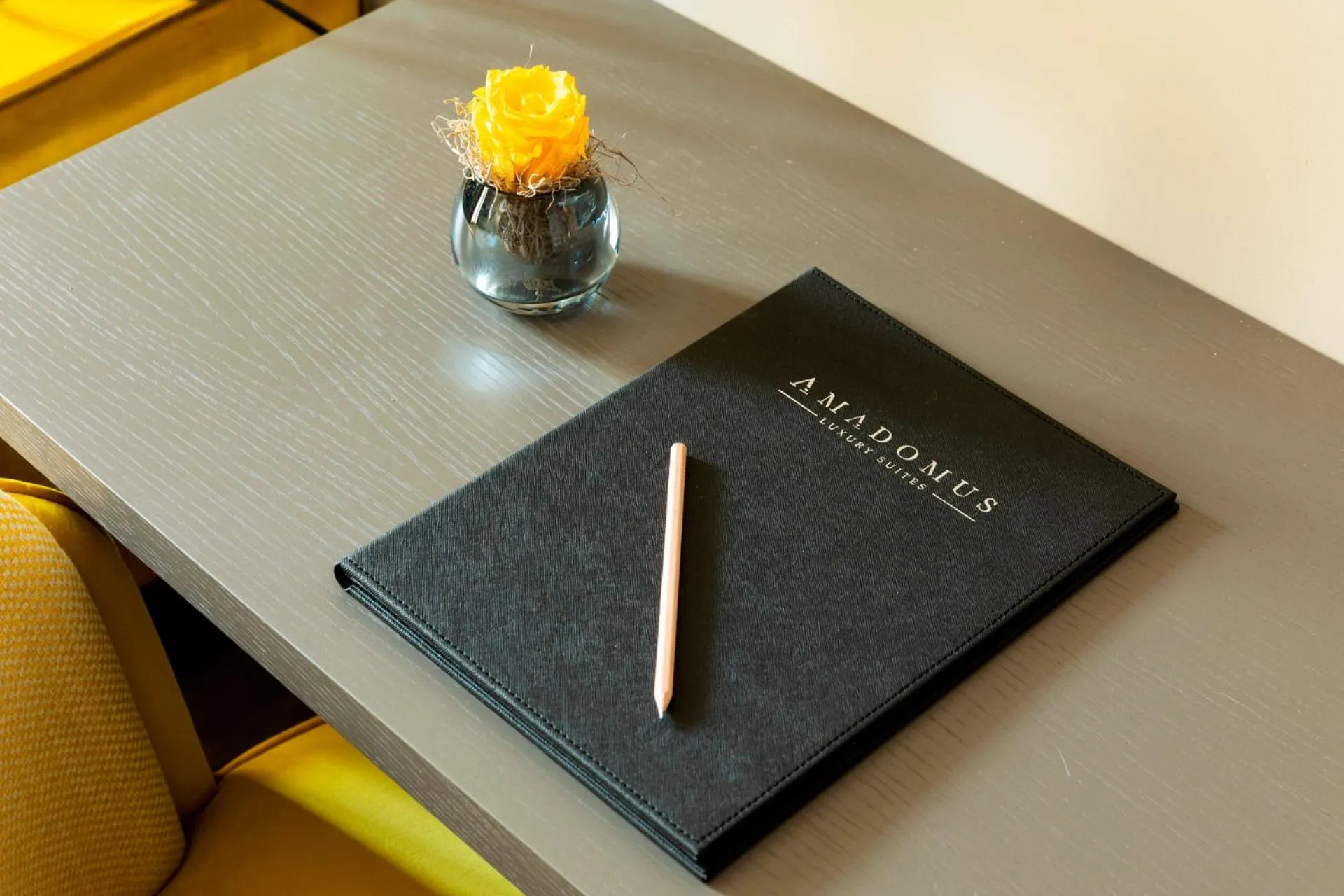 Seating area in Amadomus Luxury Suites