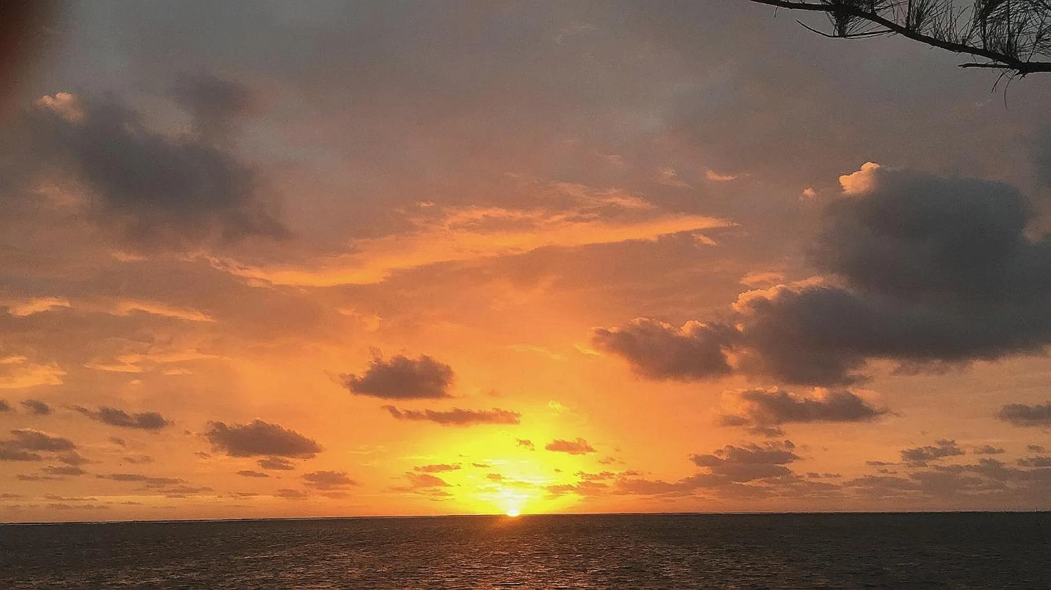 Sunrise in Xcalak Caribe Lodge