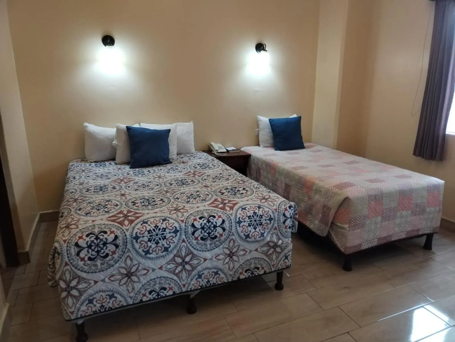 Bed in Hotel Sevilla