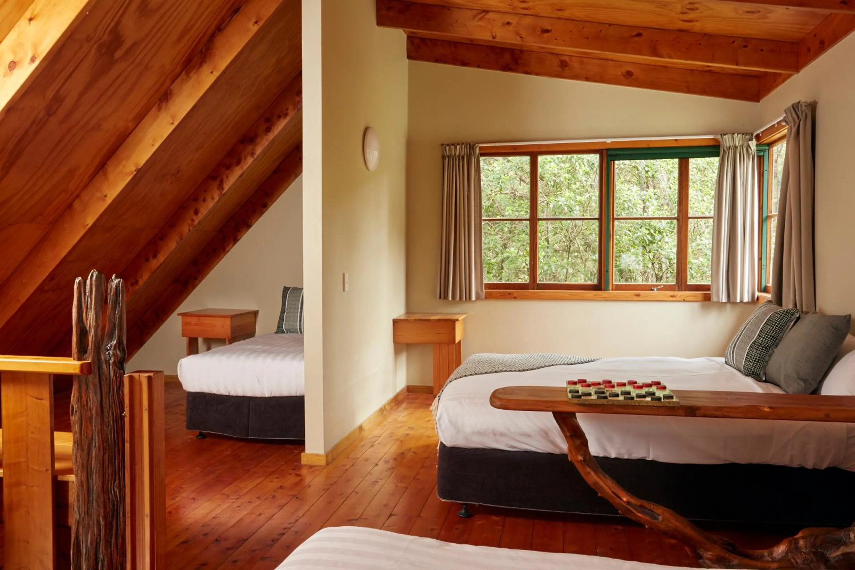 Bed in Awaroa Lodge