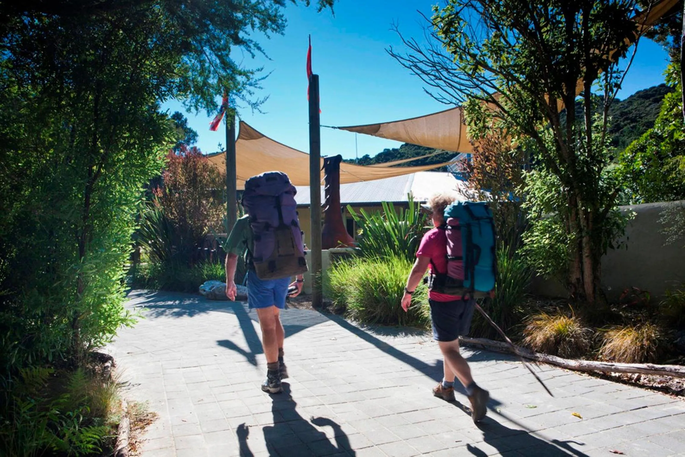 Facade/entrance in Awaroa Lodge