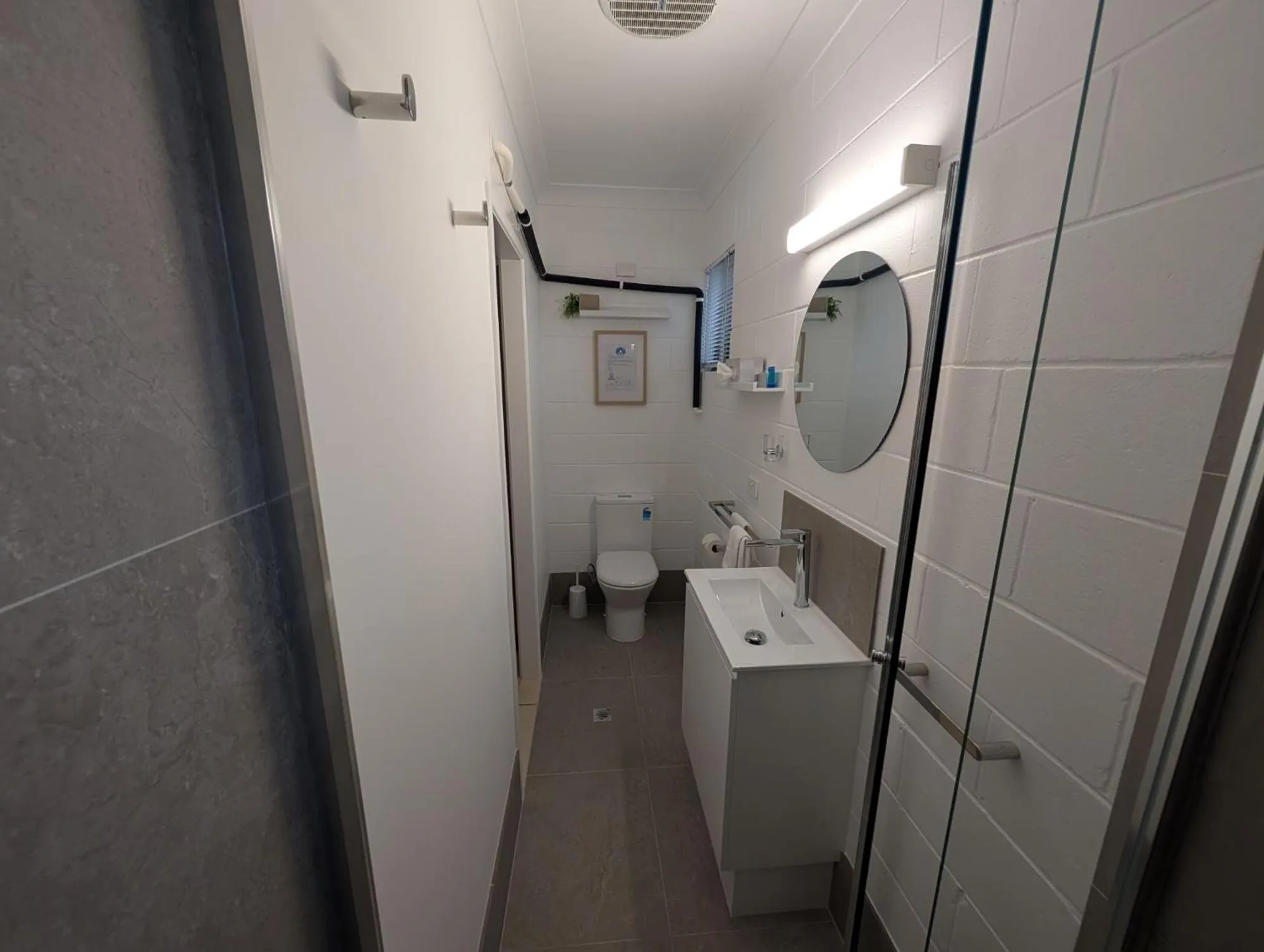 Bathroom in Moffat Beach Motel Caloundra