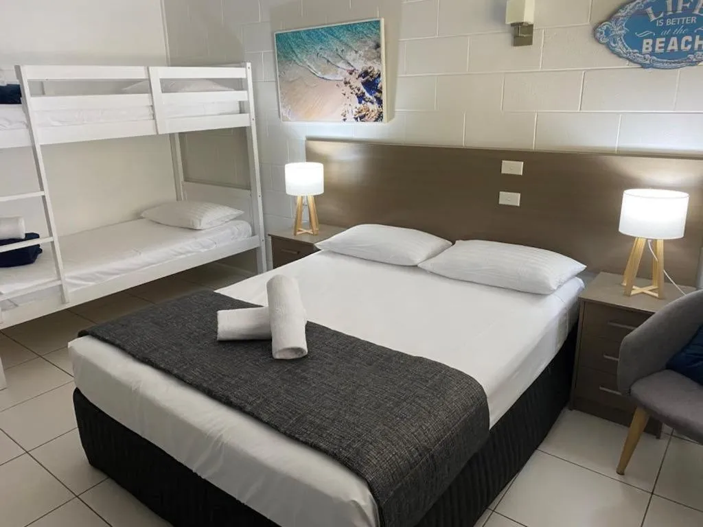 Bed in Moffat Beach Motel Caloundra
