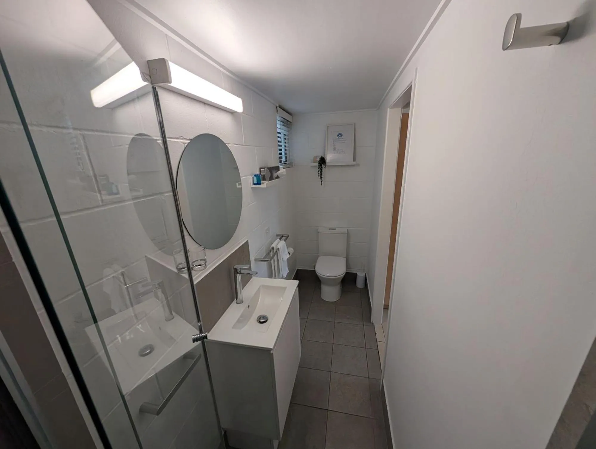 Bathroom in Moffat Beach Motel Caloundra