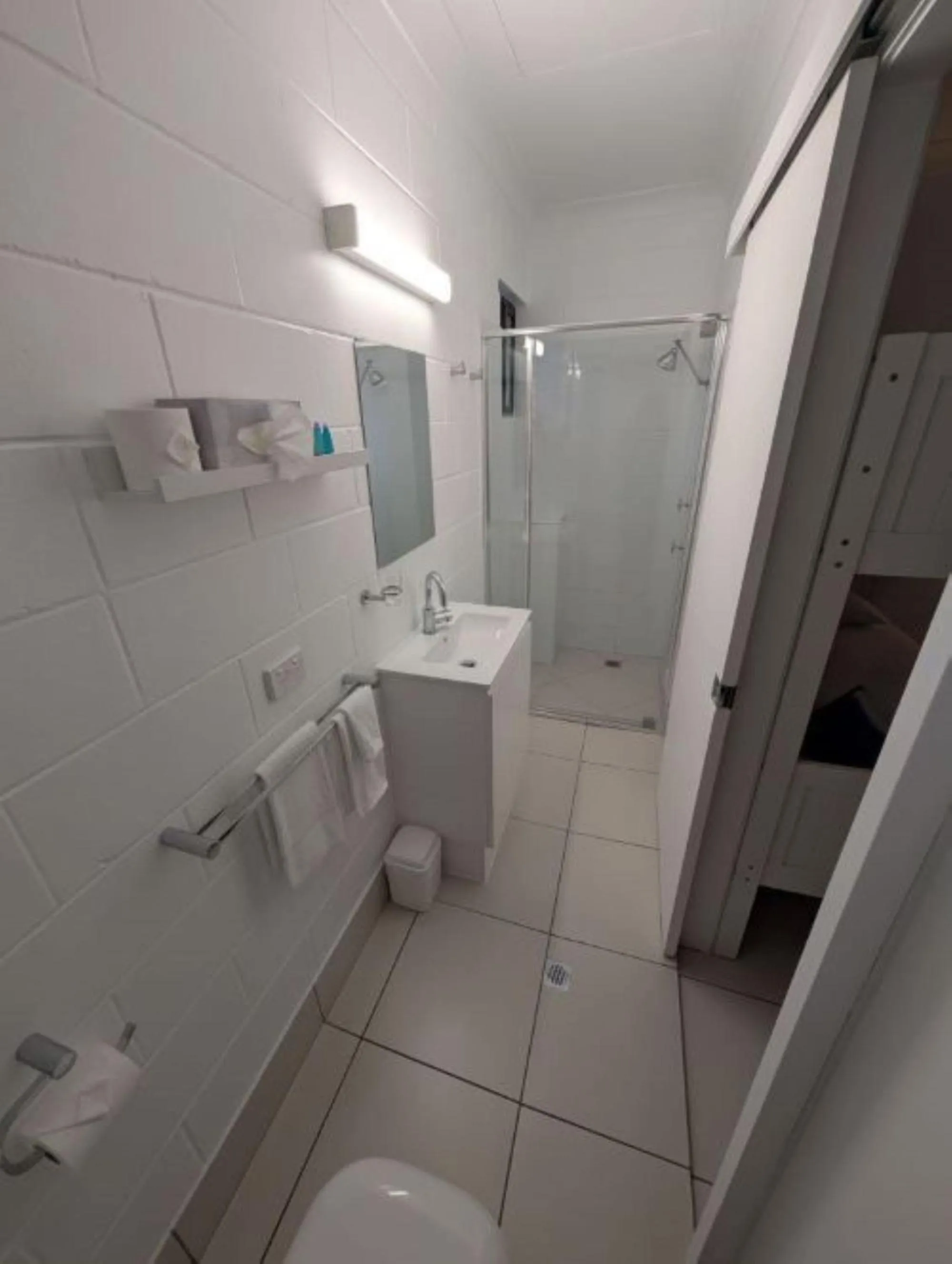 Bathroom in Moffat Beach Motel Caloundra