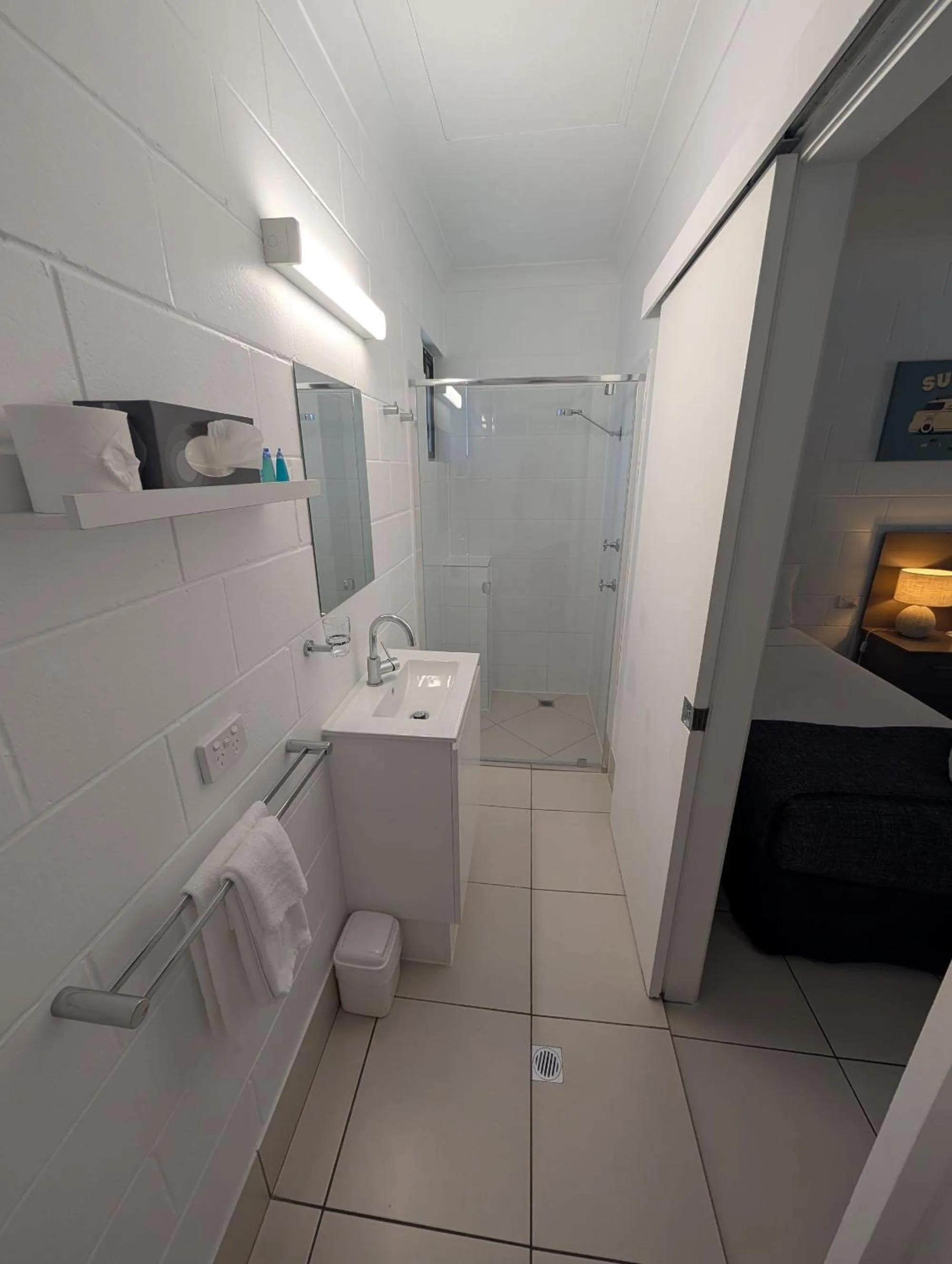 Bathroom in Moffat Beach Motel Caloundra