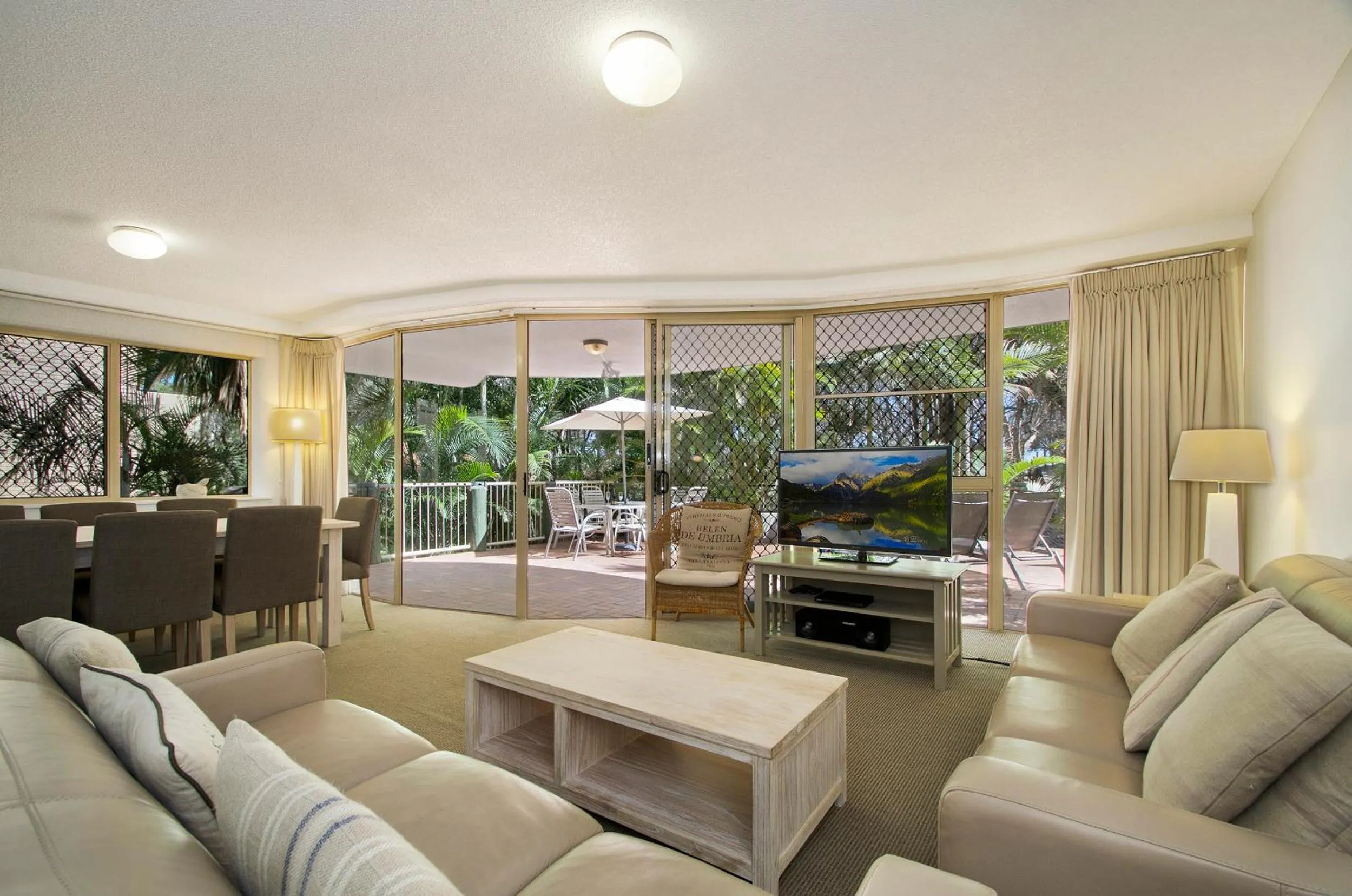 Living room in Beachcomber on the Spit