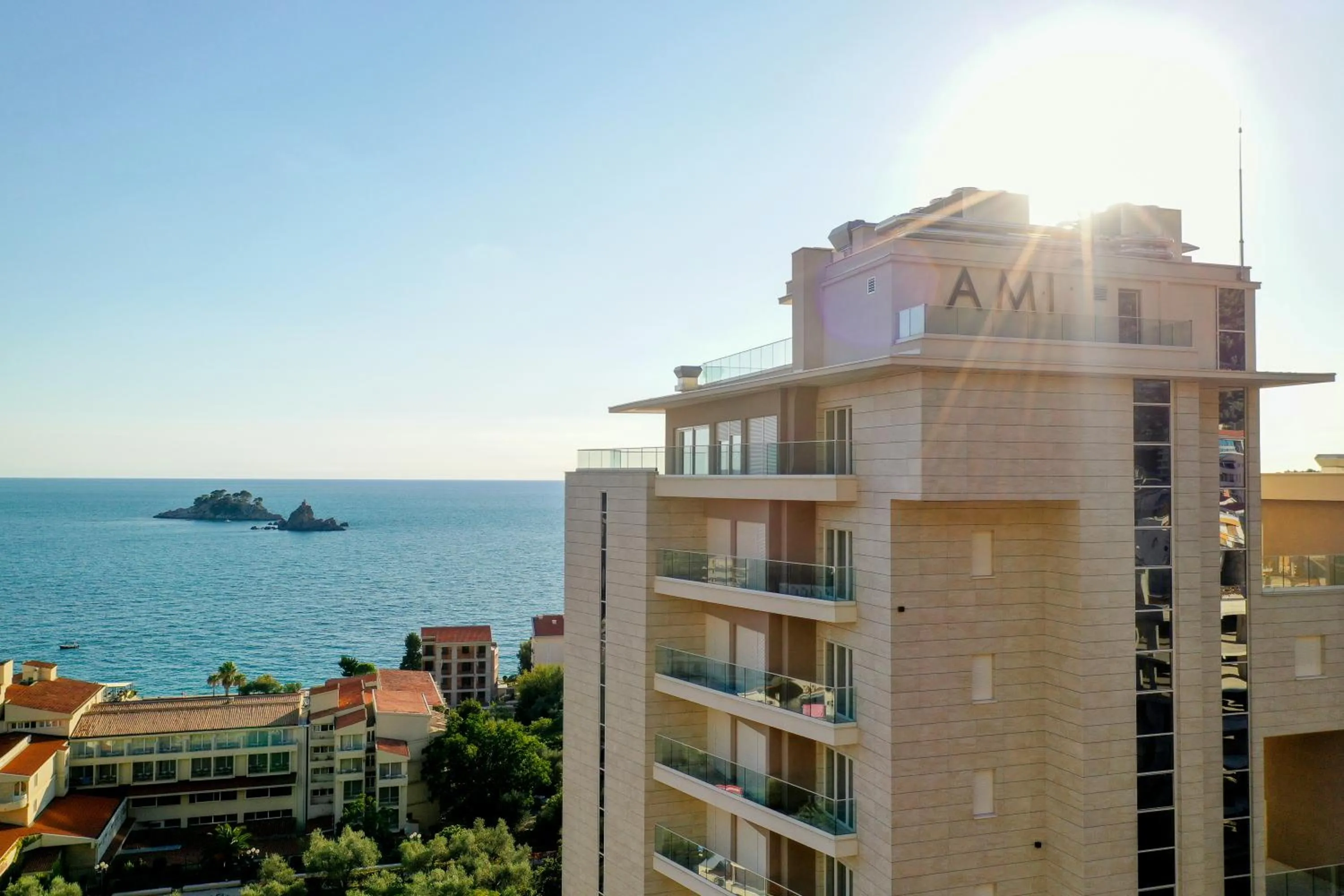 Sea view in Hotel AMI Budva Petrovac