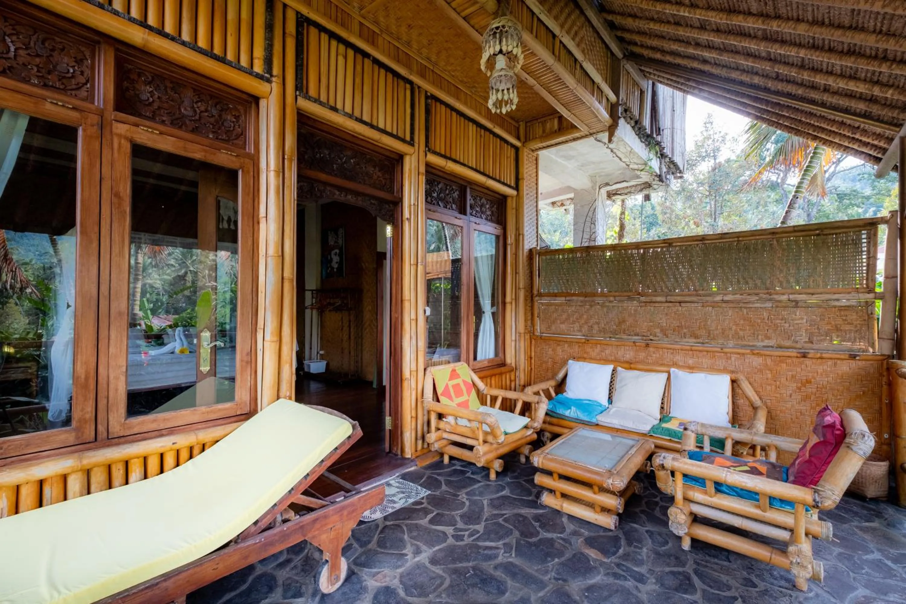 Seating area in Villa Manuk