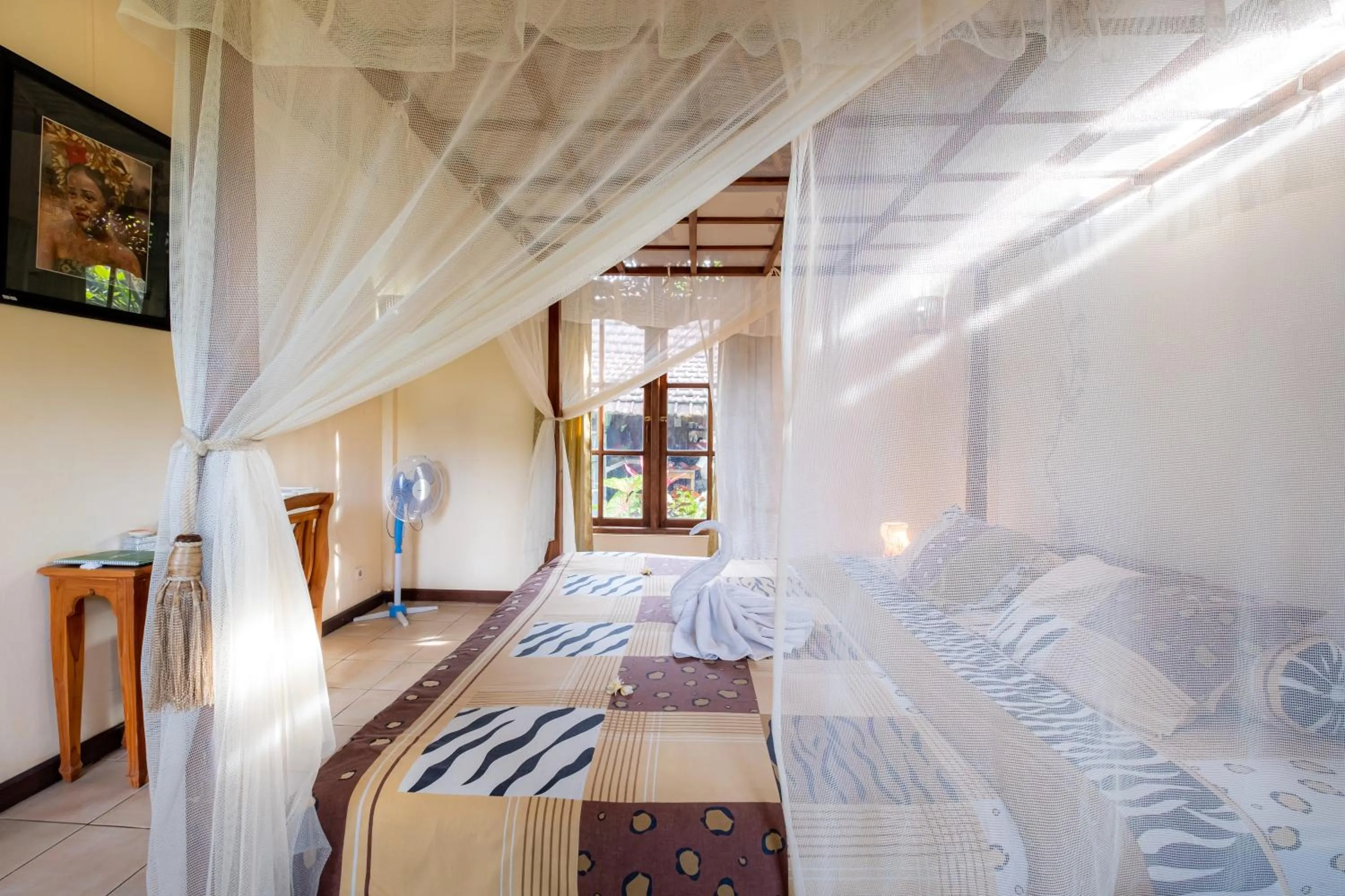 Bedroom, Bed in Villa Manuk