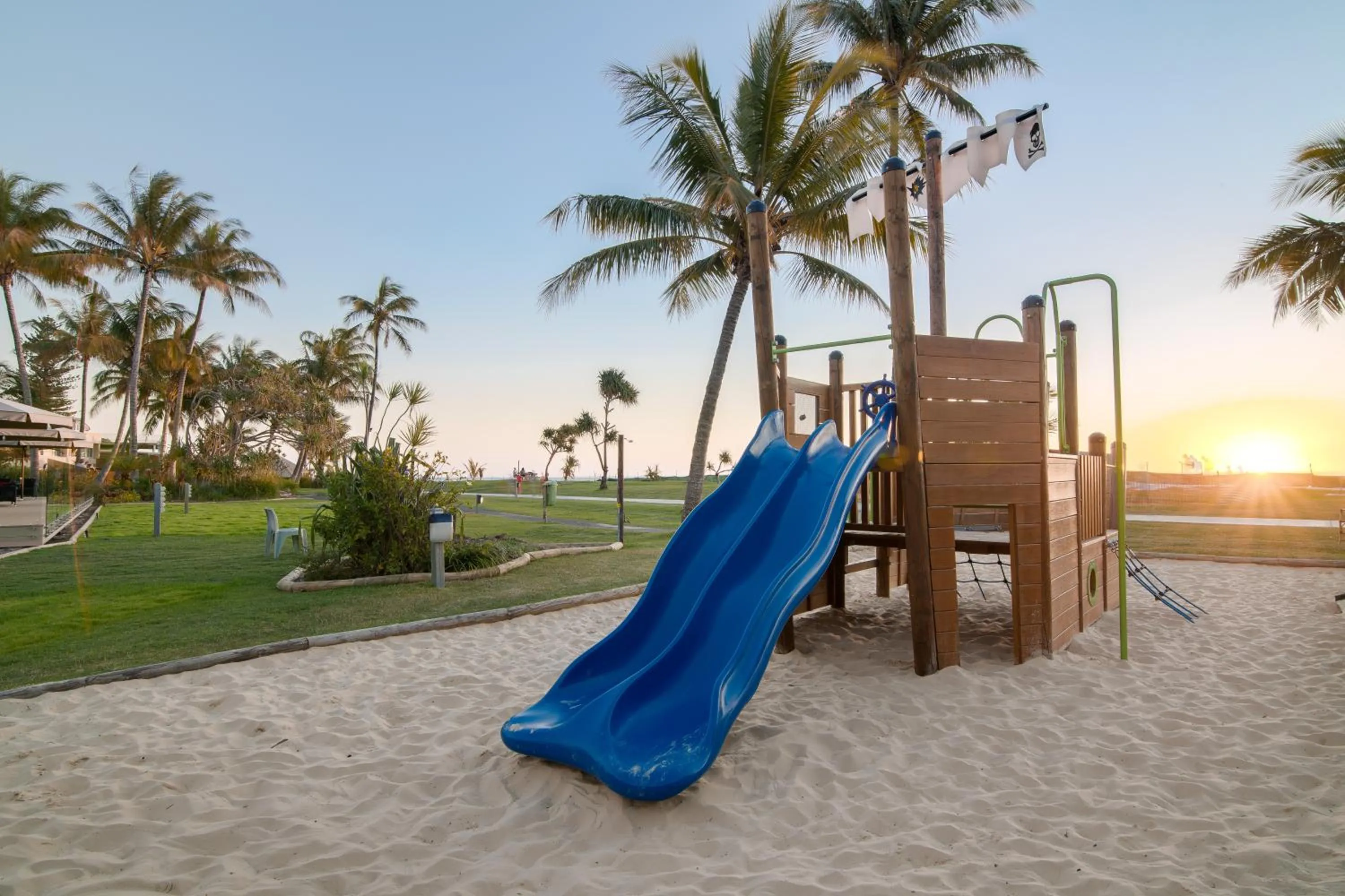 Children play ground in Tangalooma Island Resort