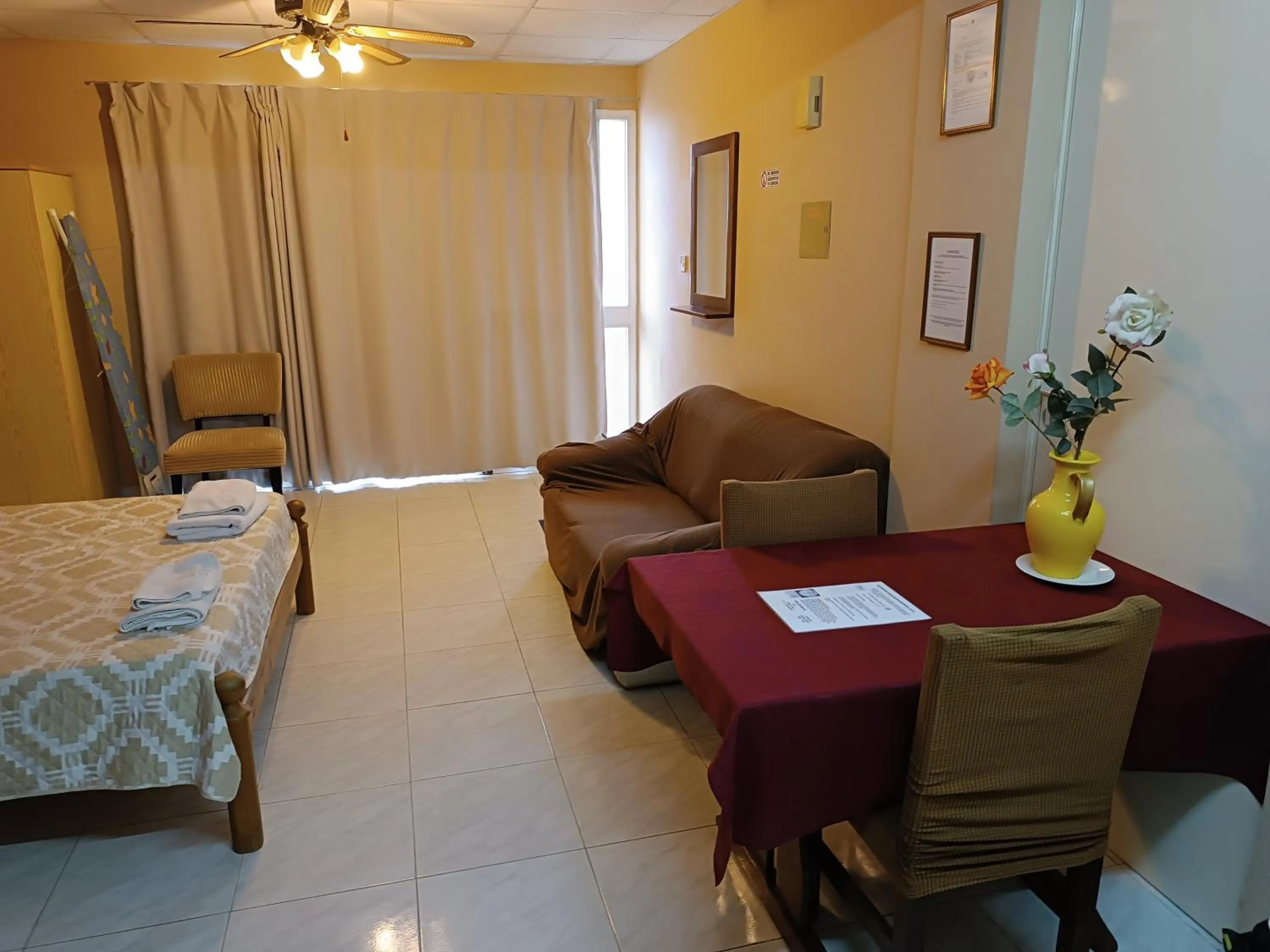 Dining area, Bed in Rantzo Holiday Apartments