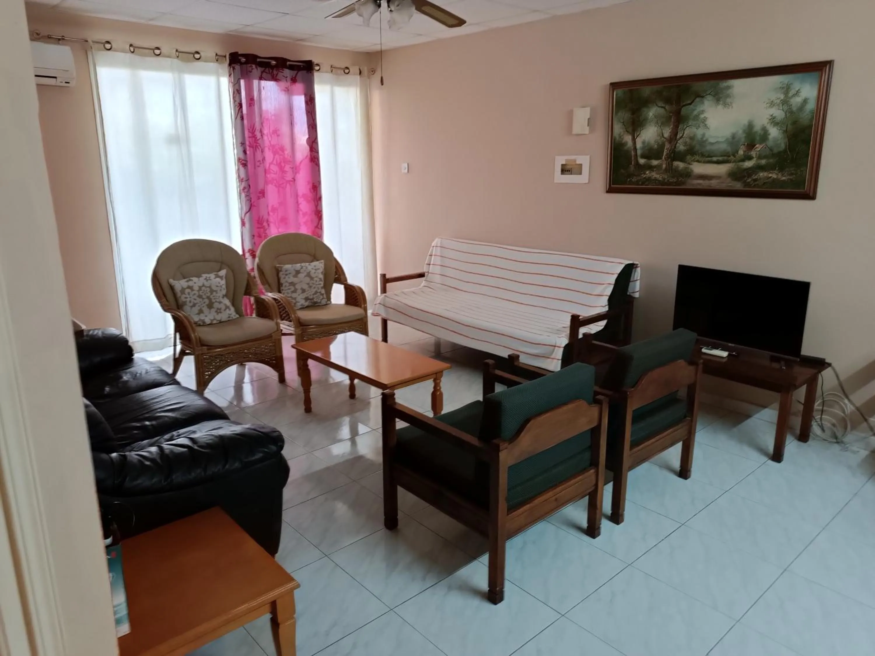 Seating area in Rantzo Holiday Apartments