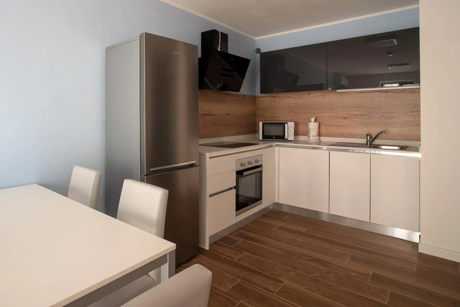 Kitchen or kitchenette in Aparthotel Miramare