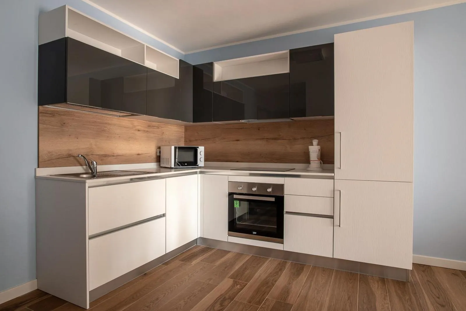 Kitchen or kitchenette in Aparthotel Miramare