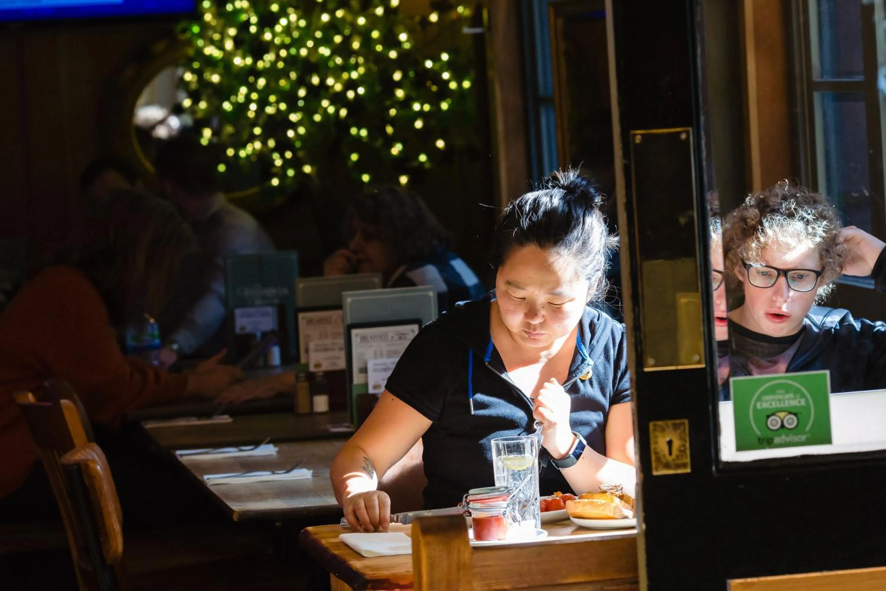 Dining area in The Fitzrovia Belle Hotel