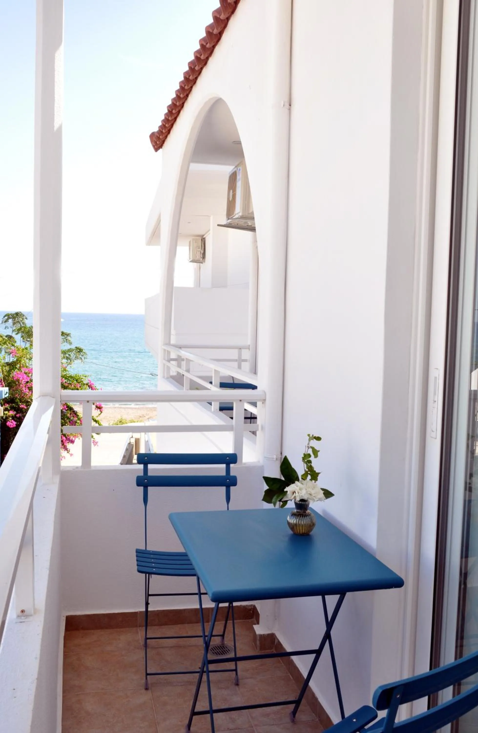 Balcony/Terrace in Stegna Akti Luxury Suites