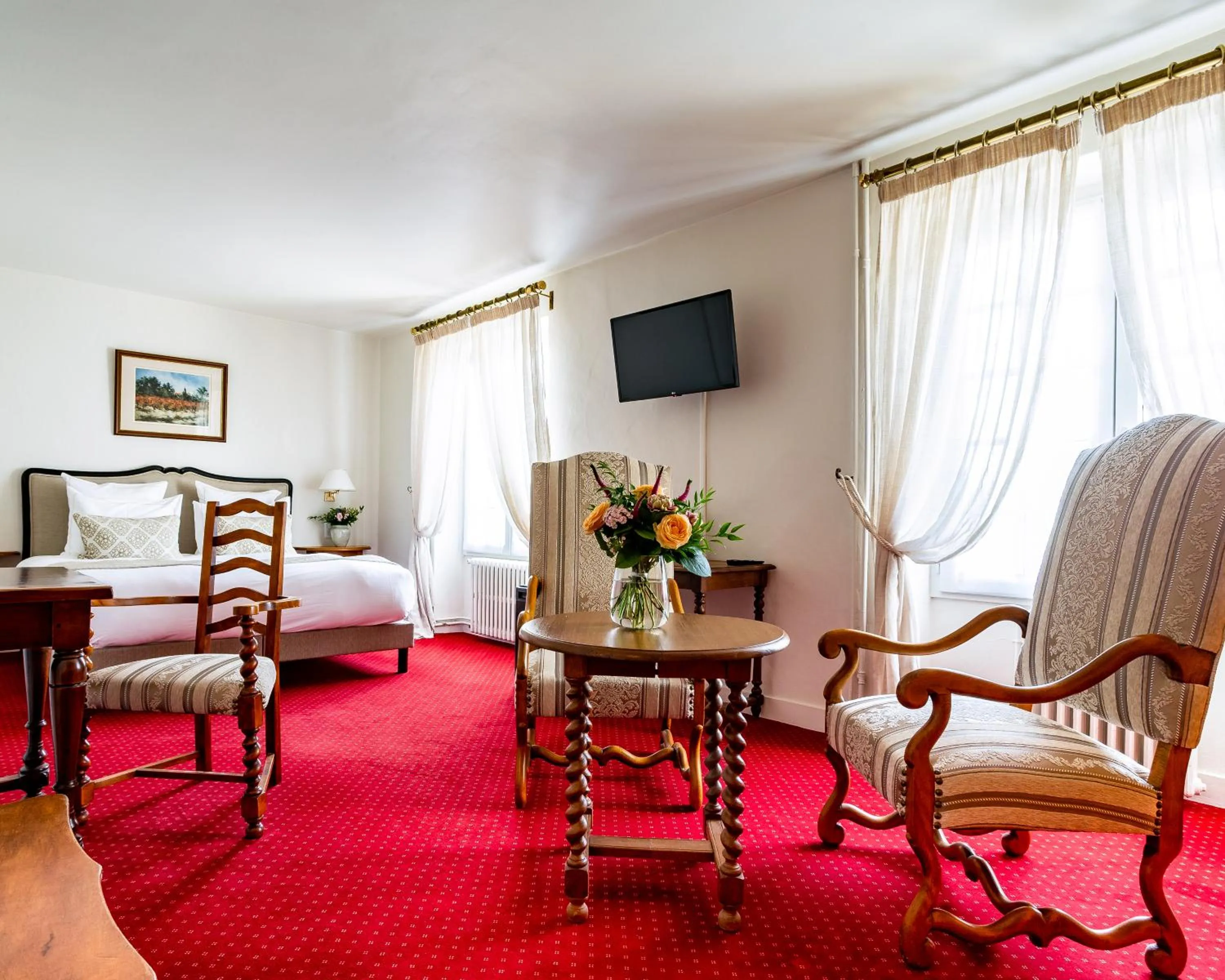 Bed in Hotel Restaurant Le Centenaire