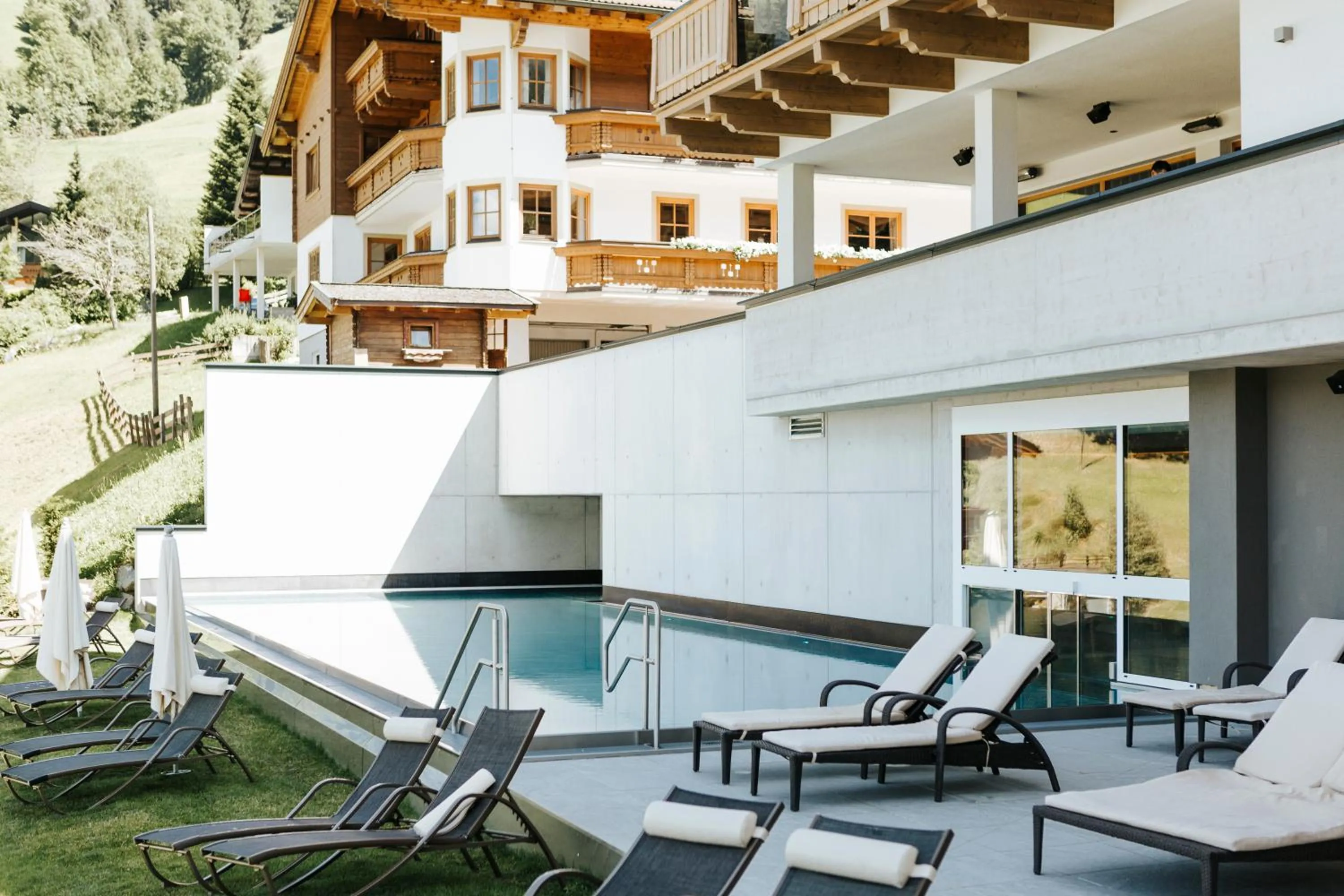 Swimming pool in Hotel Thurnerhof