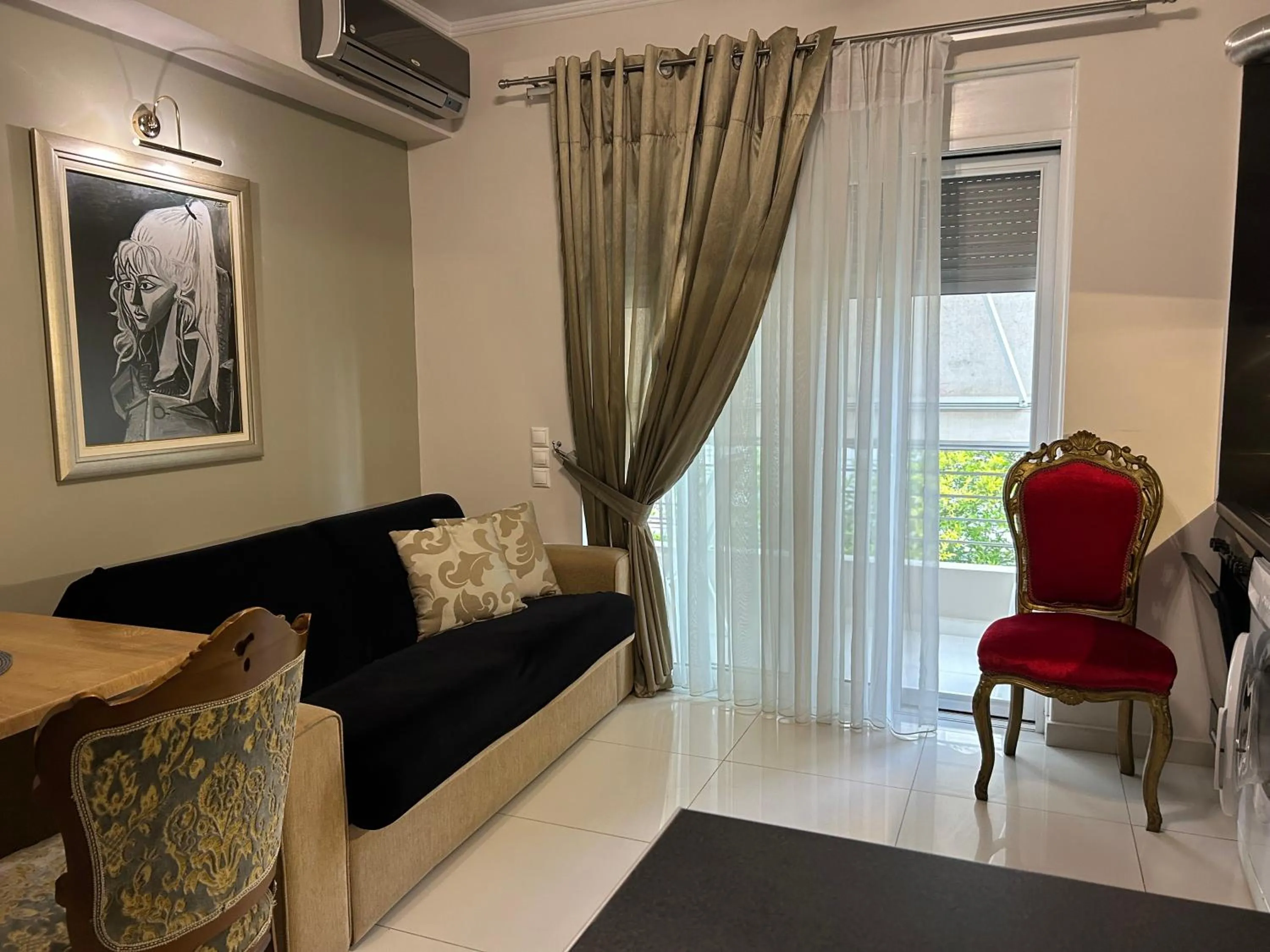 Seating area in Palataki Residence