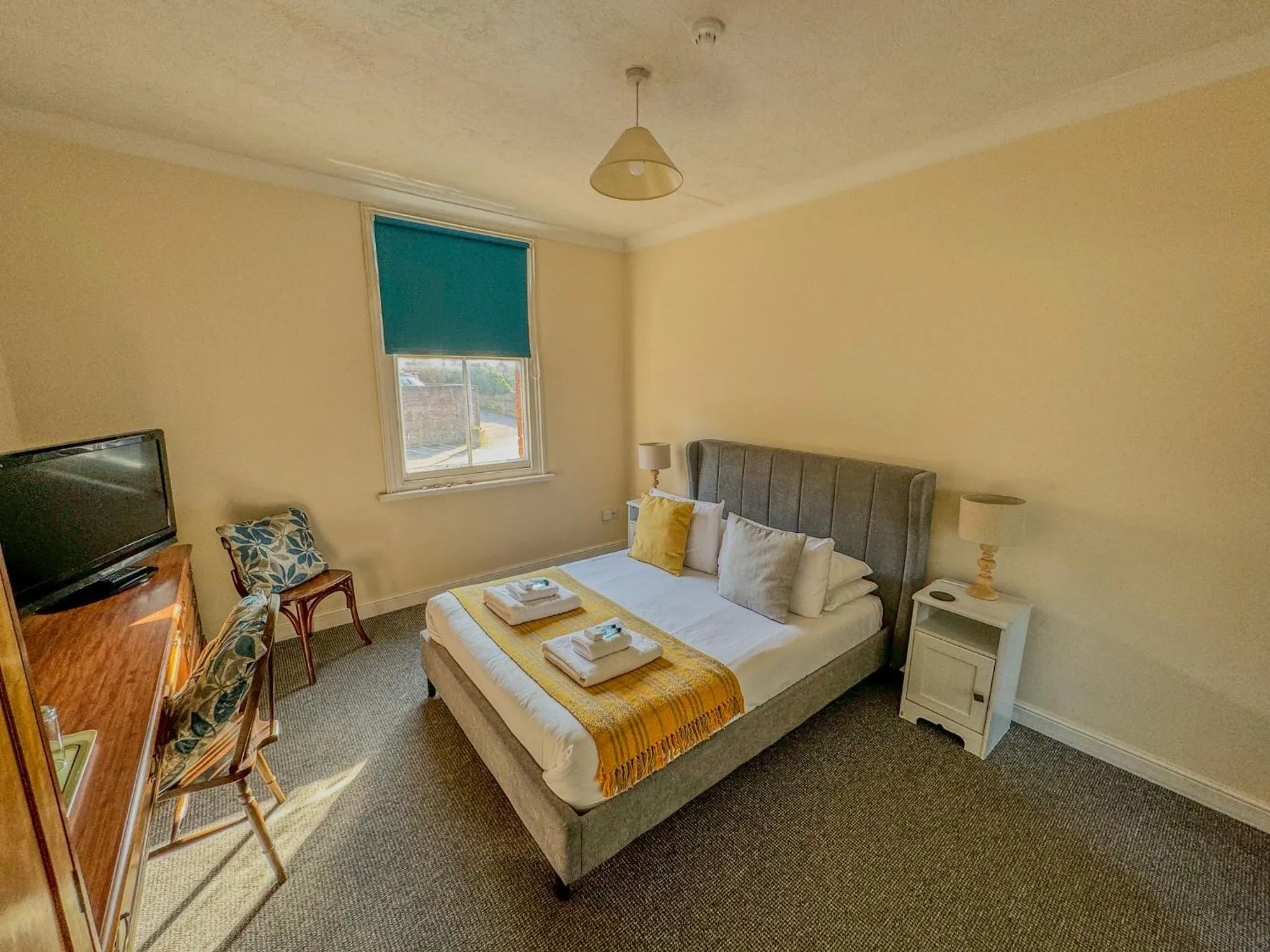 Bed in The White Horse Hotel