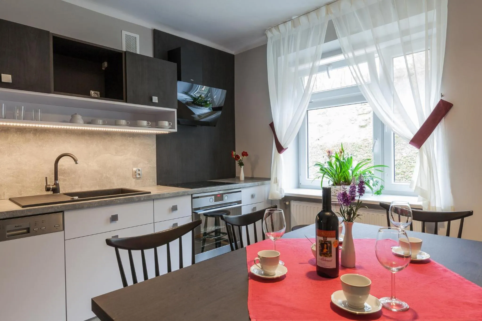 Kitchen or kitchenette in Apartamenty w Willi Silesia