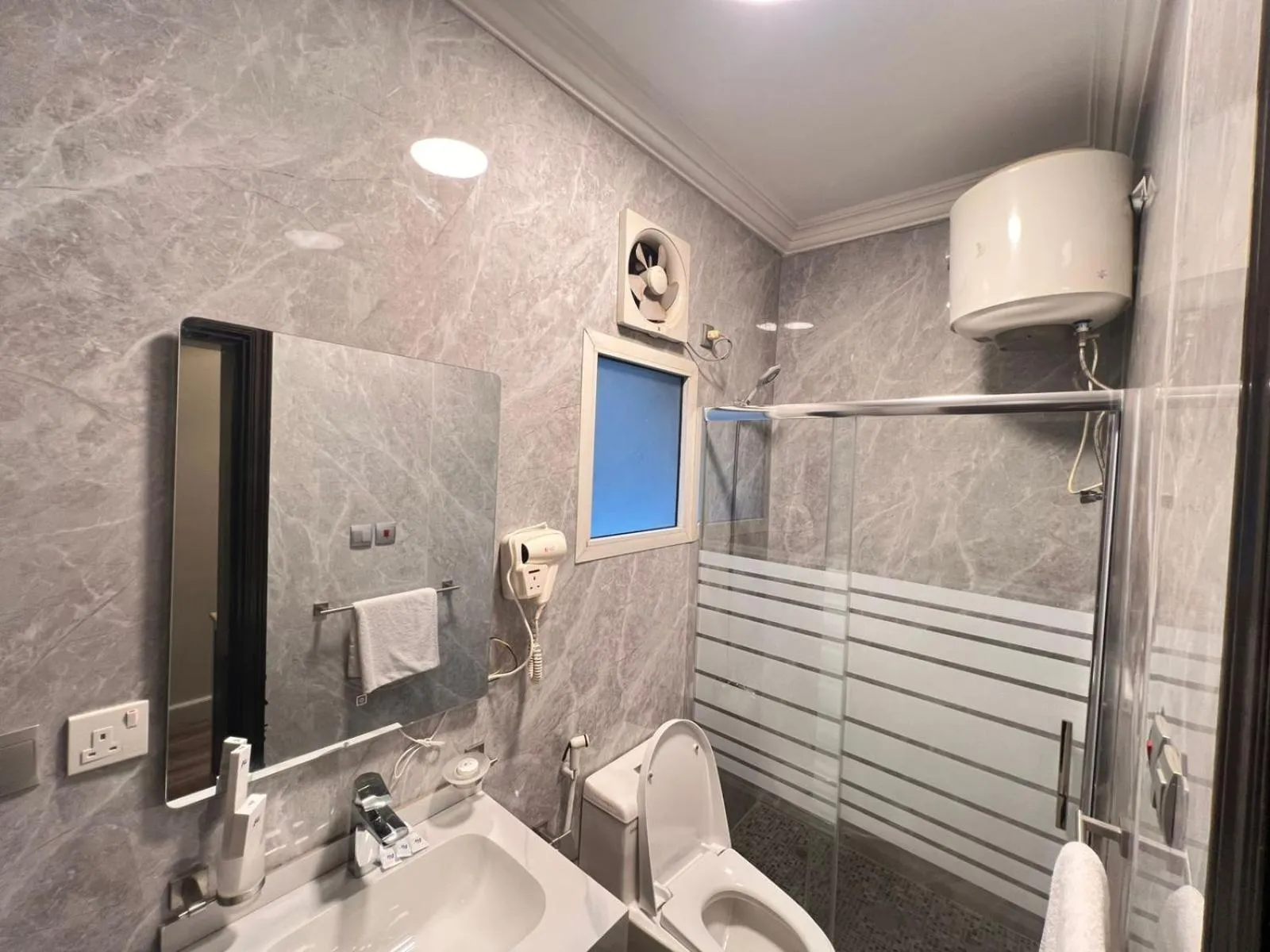 Shower in Alshaheen Suites